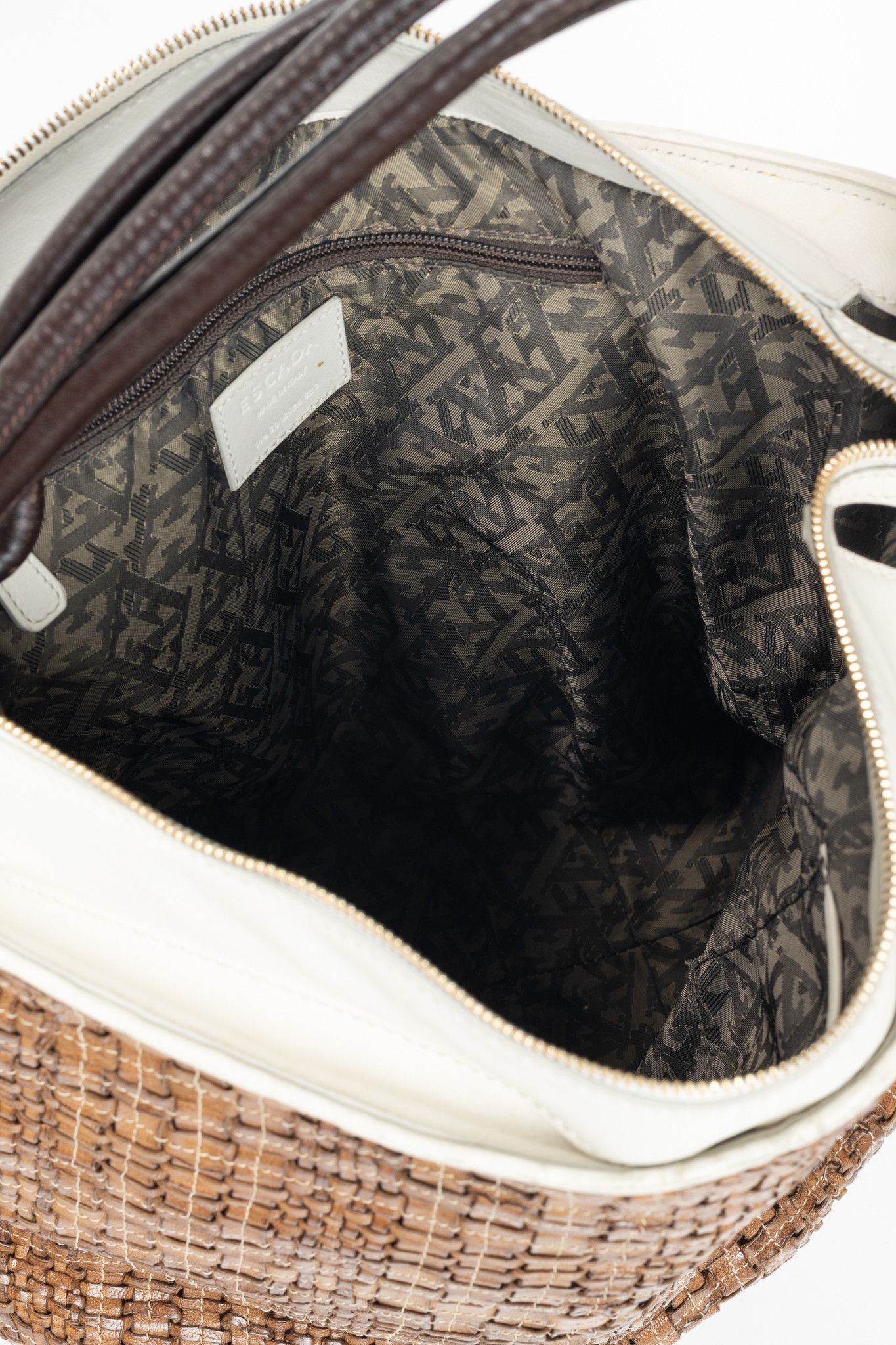 Escada Escada SS/14 Brown Woven-Leather Hobo Size ONE SIZE - 12 Thumbnail