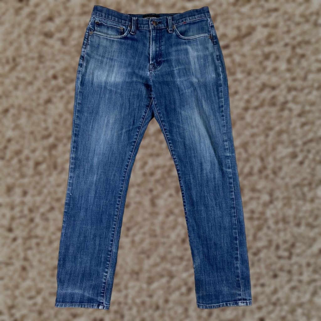 Lucky Brand VINTAGE not applicable; restructure: Lucky Brand Jeans Mens 33 Blue Denim 121 Slim Cotton Blend 30x29 Size US 33 - 1 Thumbnail
