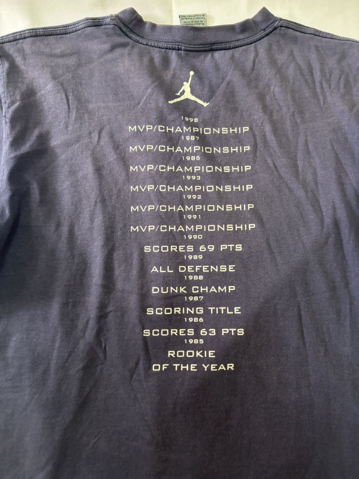Jordan Brand × Nike × Vintage VTG JORDAN T-SHIRT 00’s Size US L / EU 52-54 / 3 - 5 Thumbnail