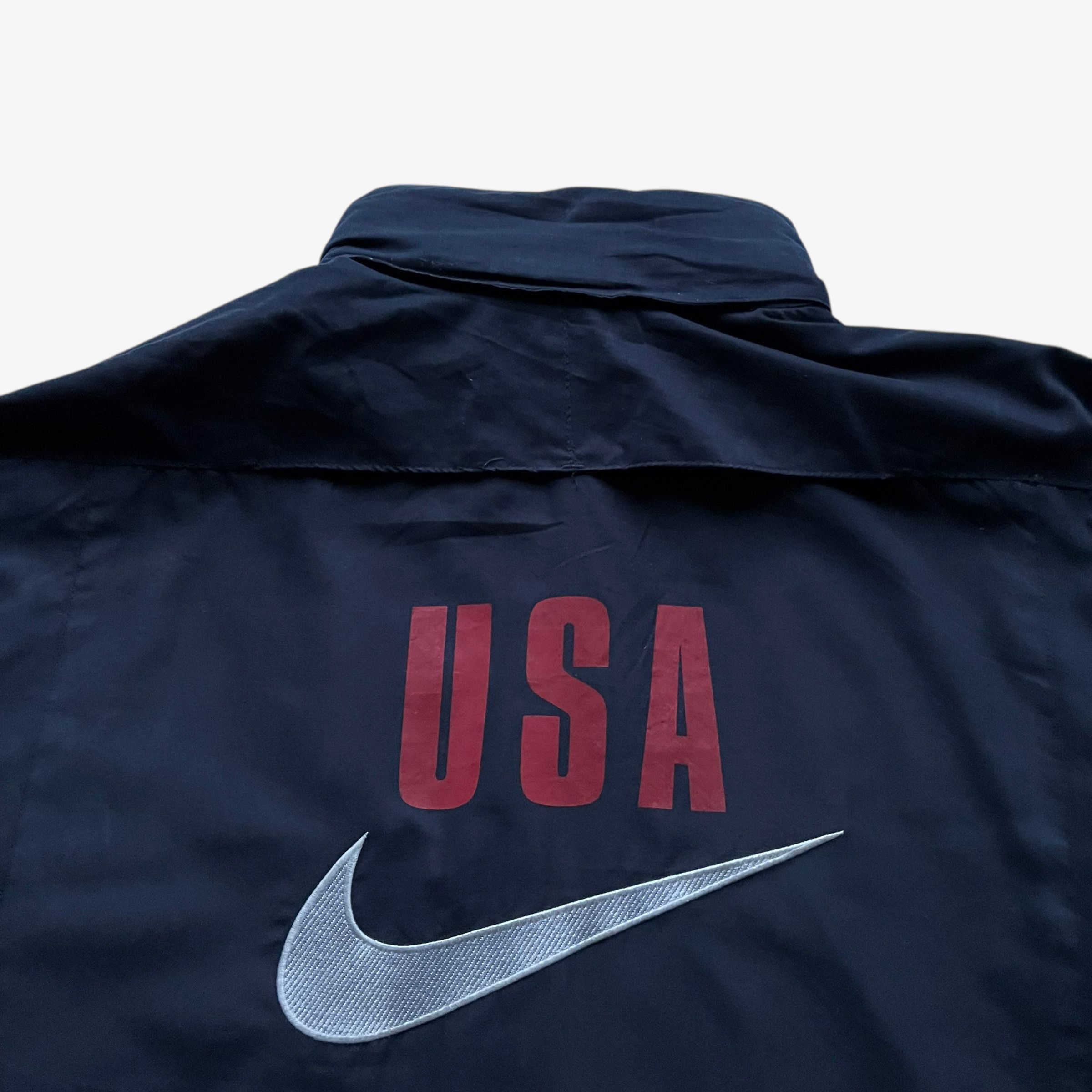 Nike Vintage Y2K Nike USA Team Navy Track Jacket Size US L / EU 52-54 / 3 - 5 Thumbnail