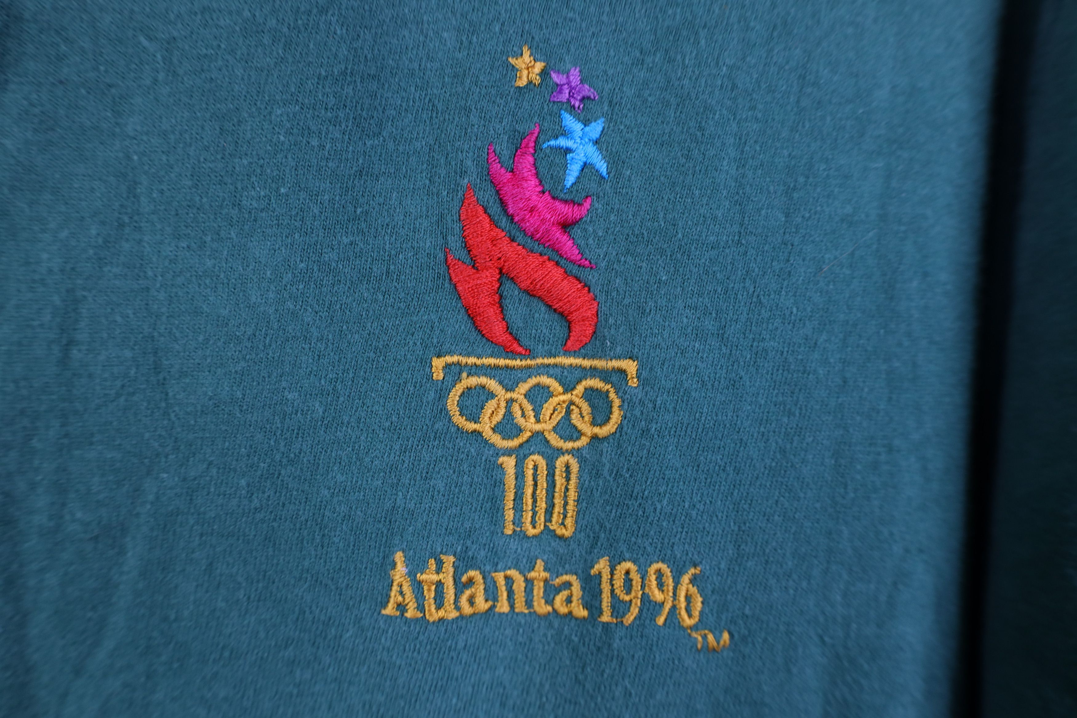 Vintage Vintage 90s 1996 Atlanta Olympics Collared Polo Shirt USA Size US XL / EU 56 / 4 - 4 Thumbnail