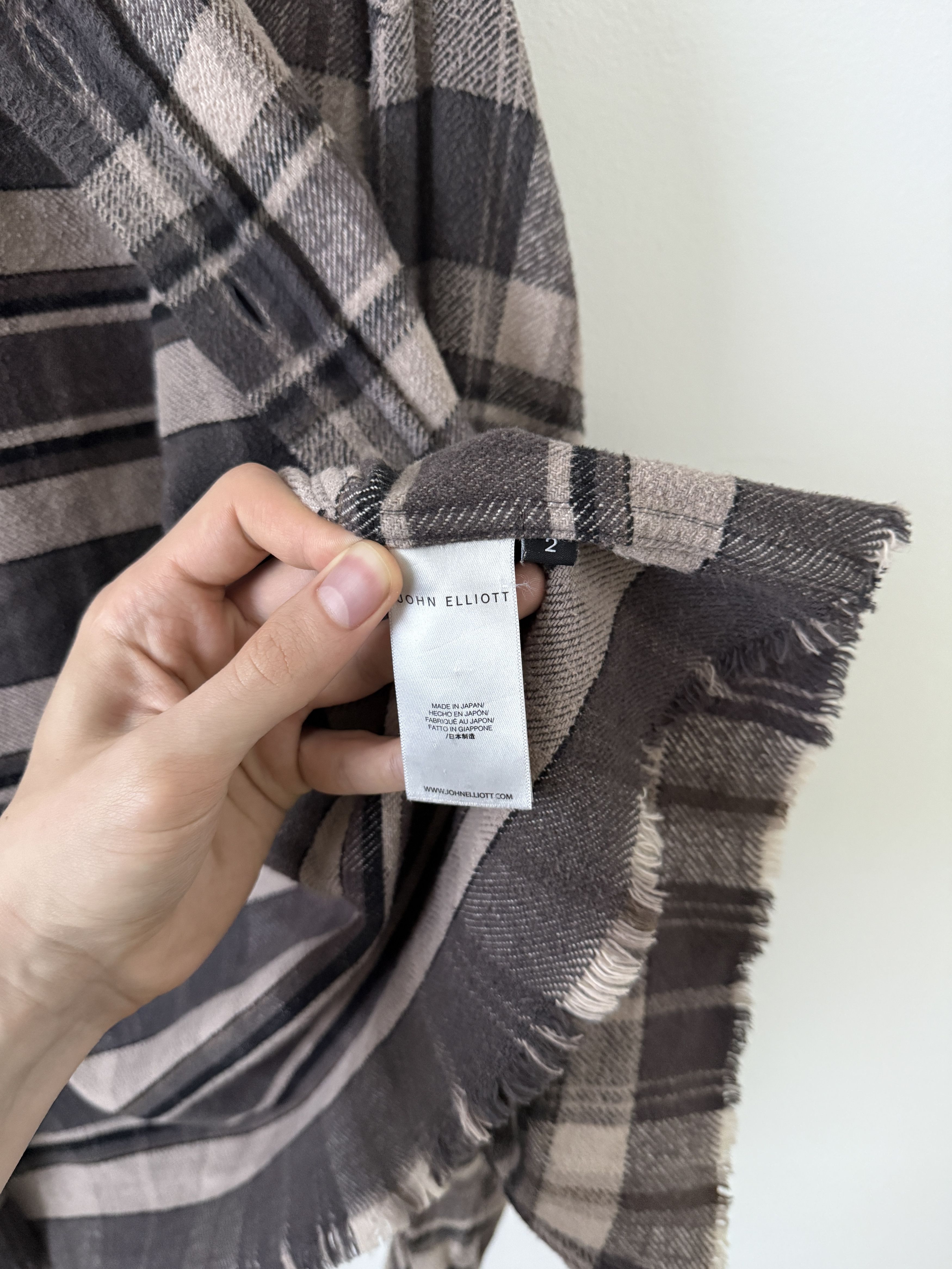 John Elliott Hemi Oversized Flannel Shirt / Lagoon Check Size US M / EU 48-50 / 2 - 18 Thumbnail