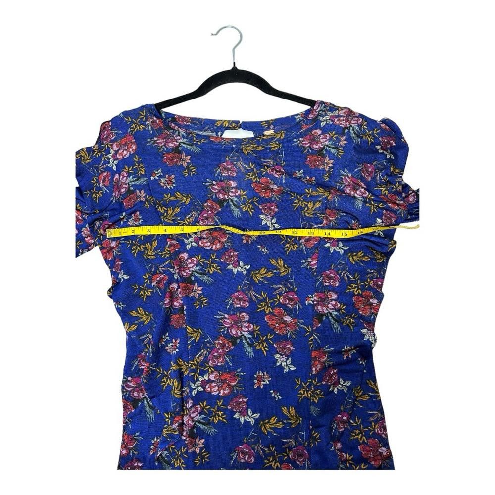 Free People Free People l Blue Floral Ruffle Blouse Small Size S / US 4 / IT 40 - 6 Thumbnail
