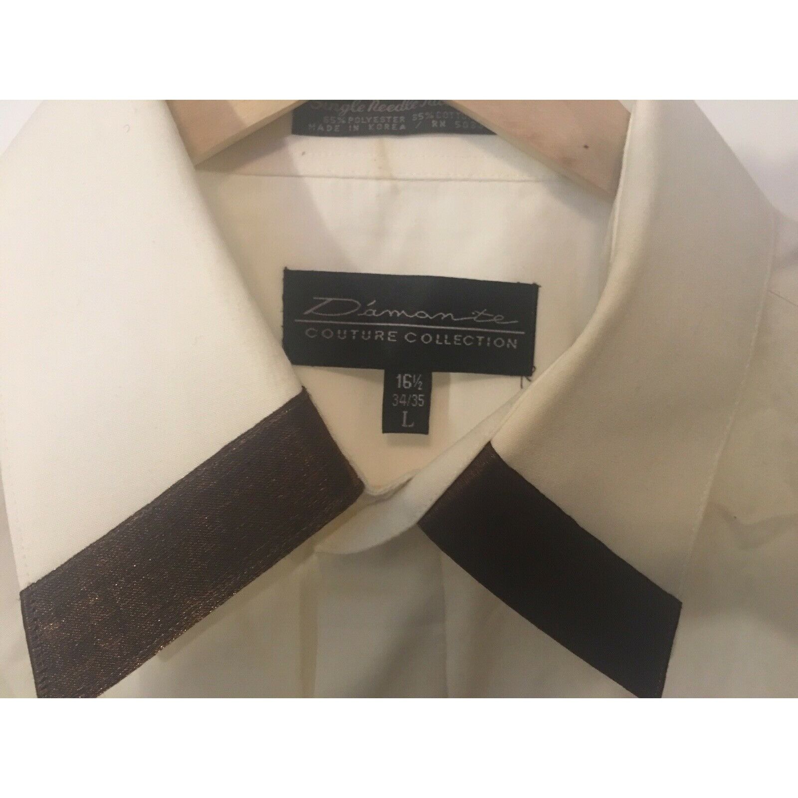 Other Diamanté Couture Collection Long Sleeve White Shirt Sz L But Size US L / EU 52-54 / 3 - 1 Thumbnail