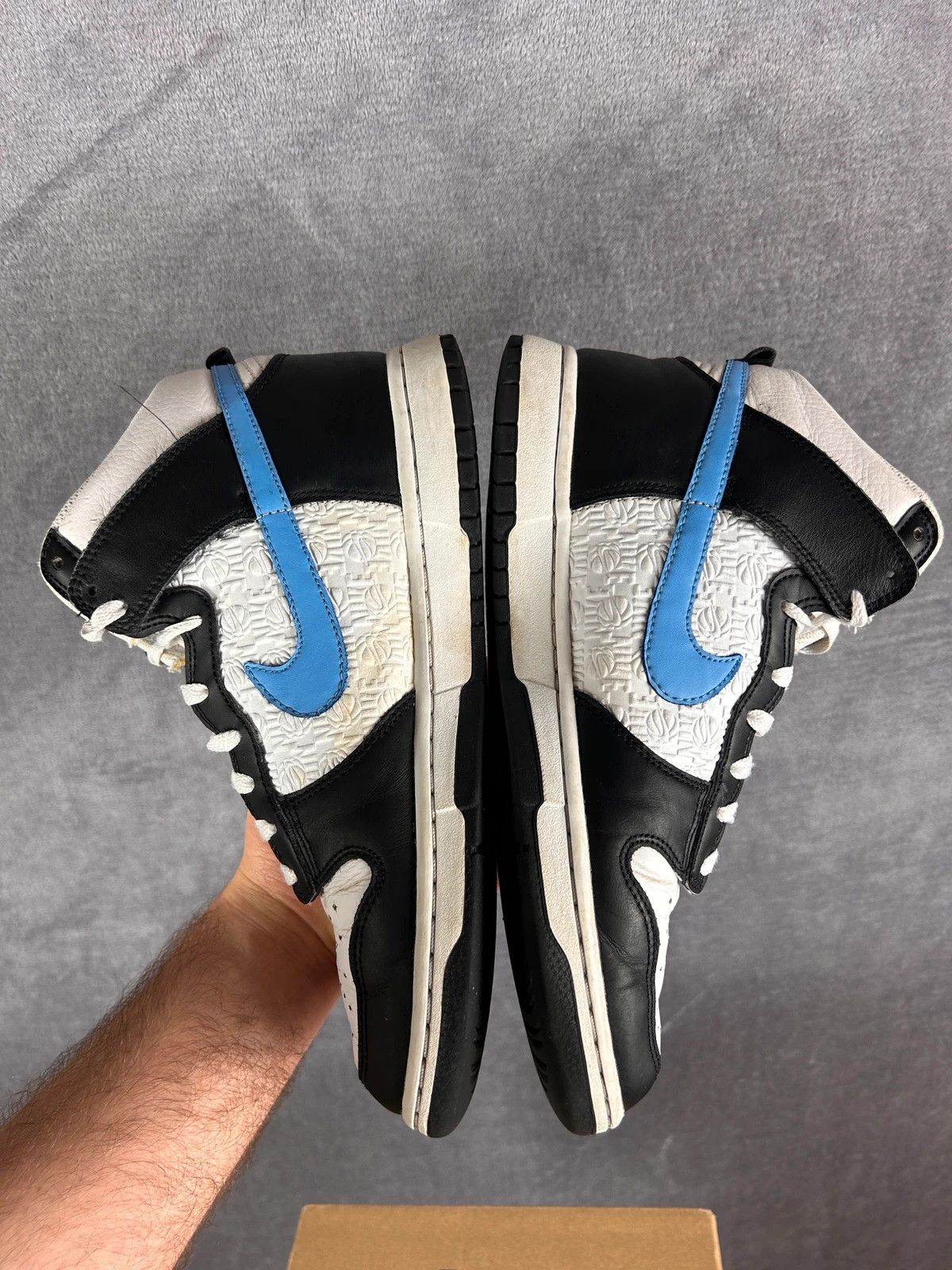 Nike Nike Dunk High Retro FLC Black University Blue White \ Size US 9 / EU 42 - 8 Thumbnail