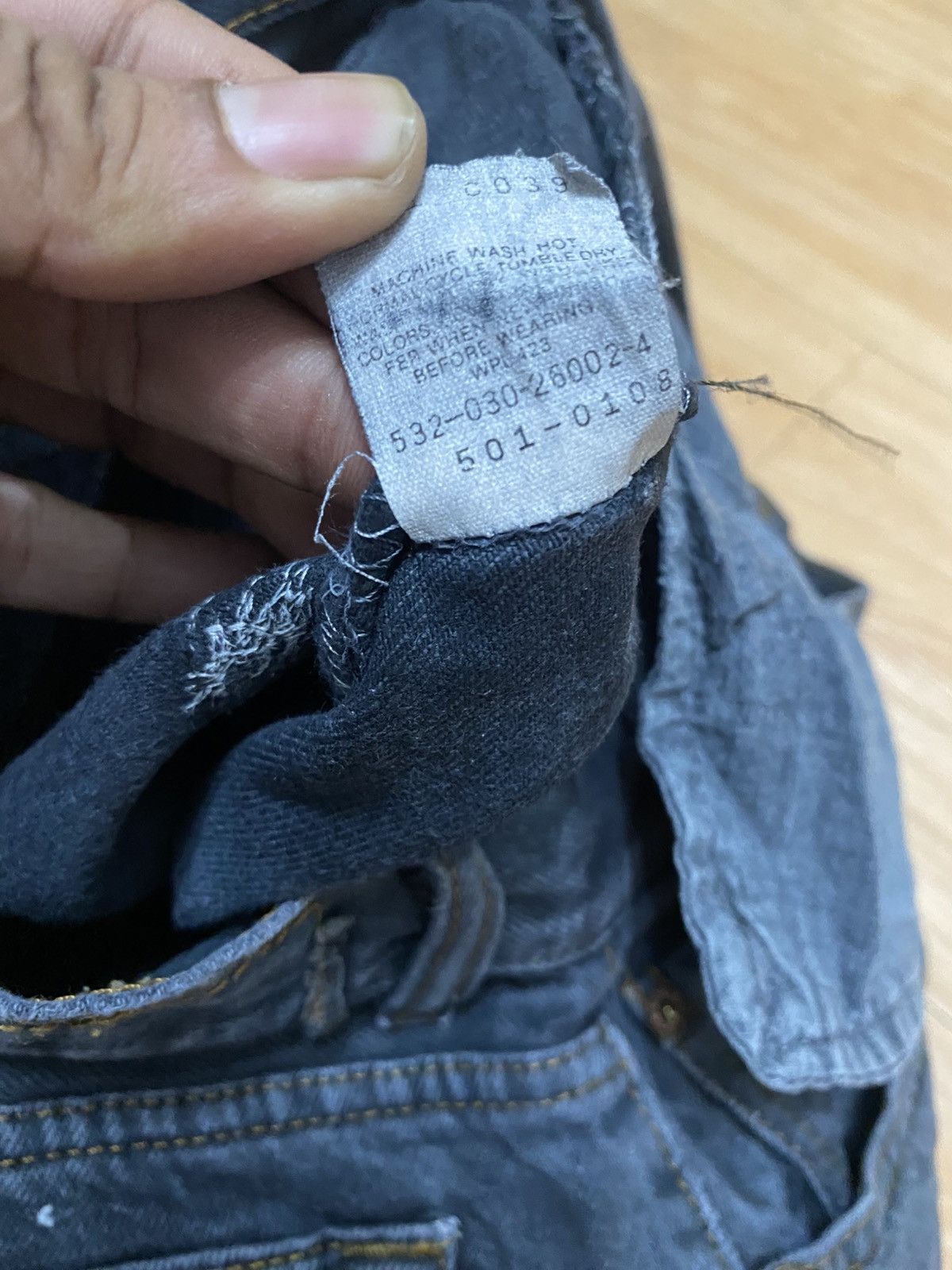 Levi's × Levi's Vintage Clothing × Vintage Vintage made in usa 90s levis black sun faded Size US 32 / EU 48 - 12 Thumbnail
