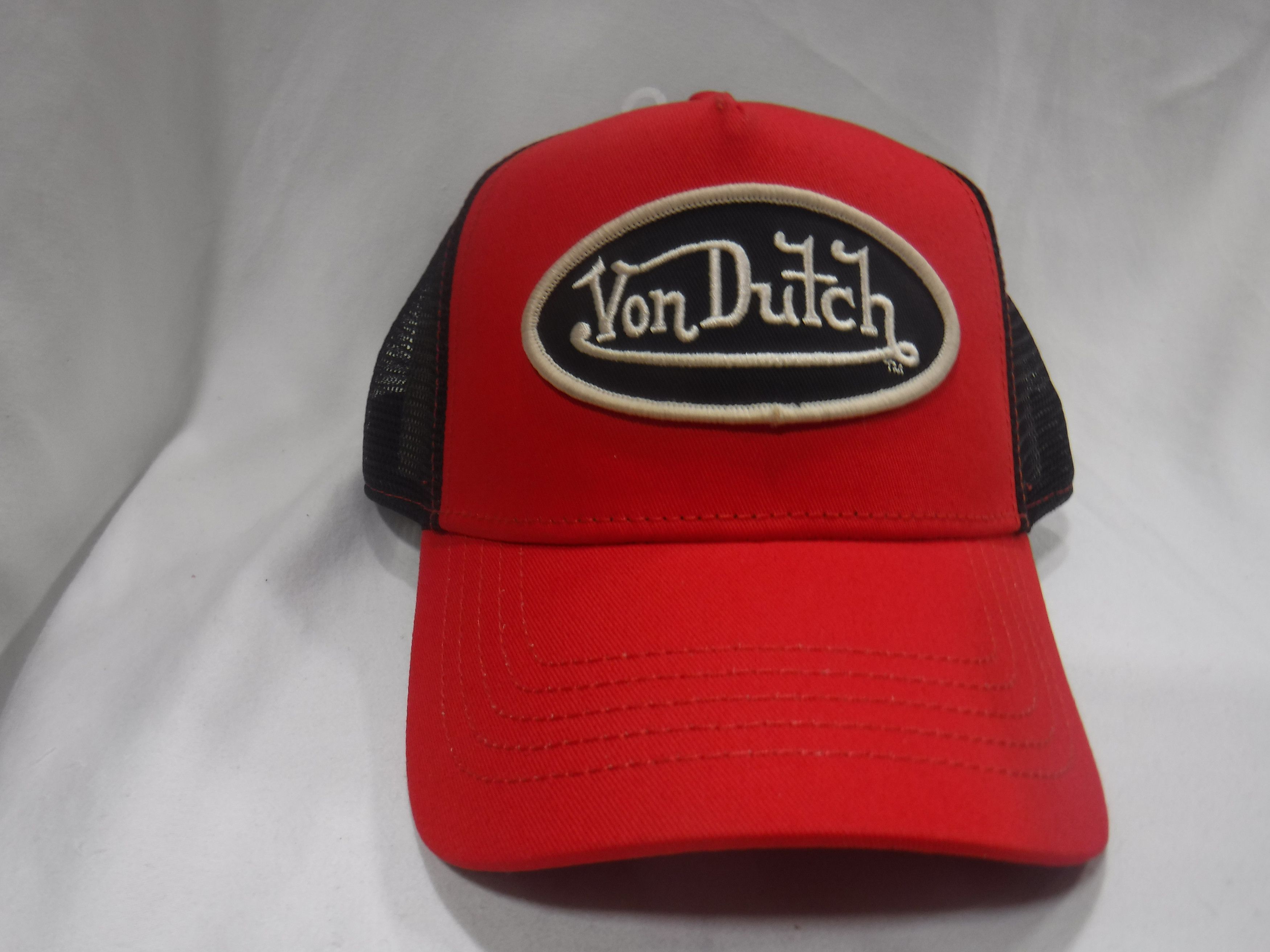 Von Dutch Von Dutch Red Trucker Hat (VH53) Size ONE SIZE - 1 Thumbnail