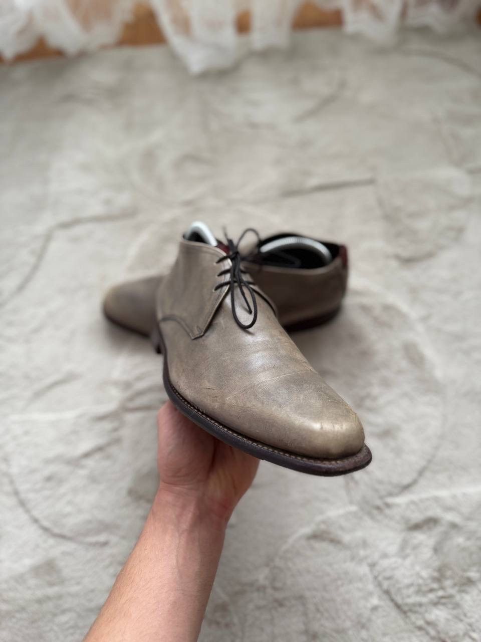 Floris van Bommel Floris Van Bommel Vintage Avant Garde Faded Leather Shoes Size US 8 / EU 41 - 2 Thumbnail