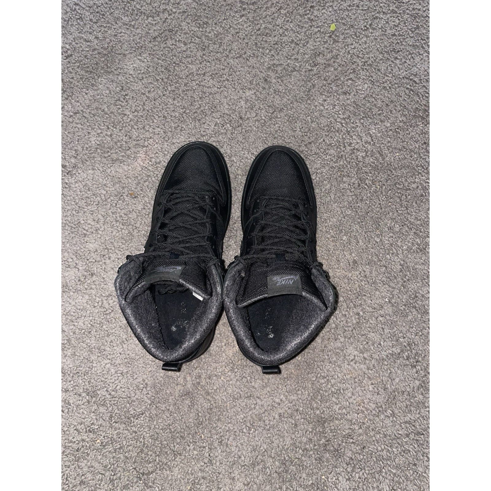 Nike Size 10.5- BOTA x Nike SB Dunk High Pro Triple Black Shoes Size US 10.5 / EU 43-44 - 4 Thumbnail