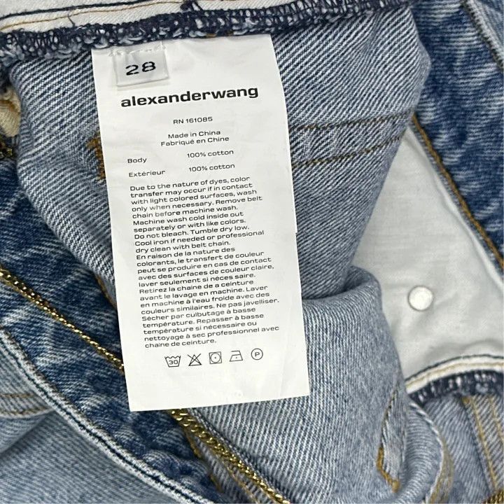 Alexander Wang Alexander Wang Cleanfit Loose Straight Leg Jeans - Size 28" / US 6 / IT 42 - 4 Thumbnail