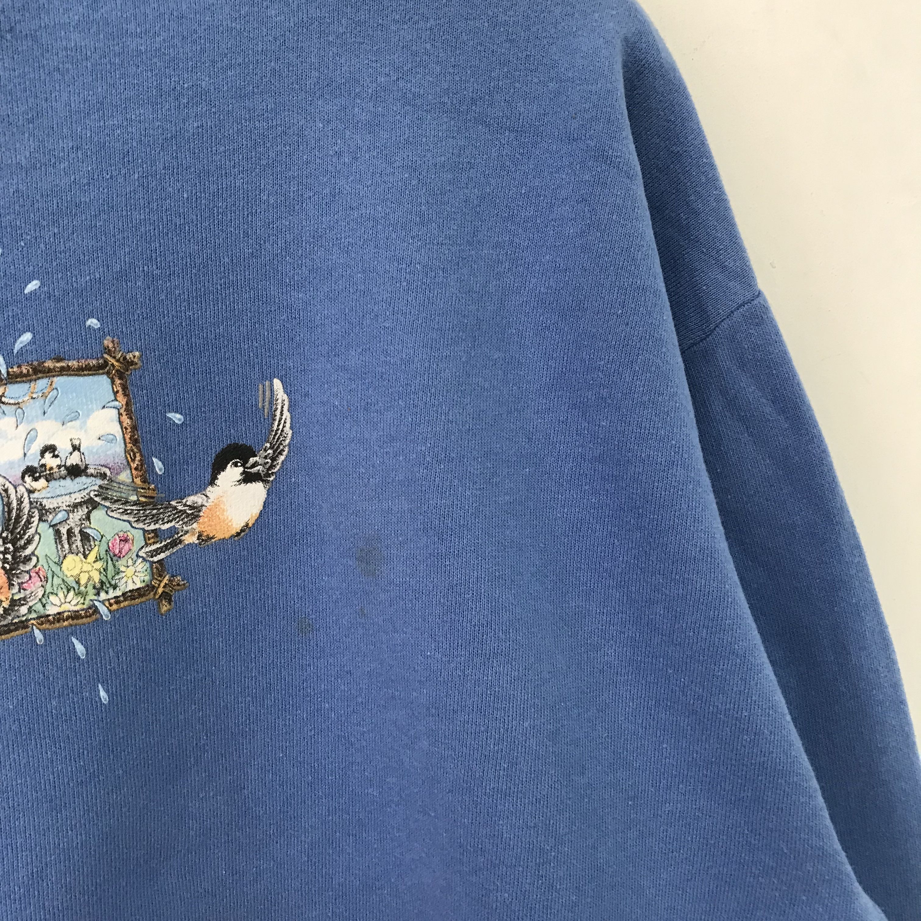 Vintage Vintage 90s Morning Sun Blue Sweatshirt - 402 Size US L / EU 52-54 / 3 - 7 Thumbnail
