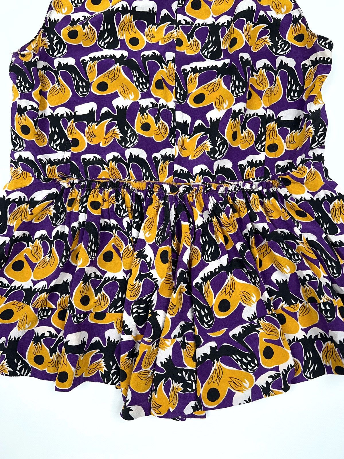 Marni Marni Silk Blouse Mini Dress Top Multicolour Size M / US 6-8 / IT 42-44 - 4 Thumbnail