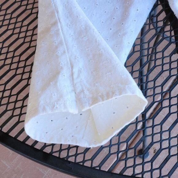 Ralph Lauren Black Label Ralph Ralph Lauren Black Label Vintage White Eyelet Cropped Size 34" / US 12 / IT 48 - 8 Thumbnail