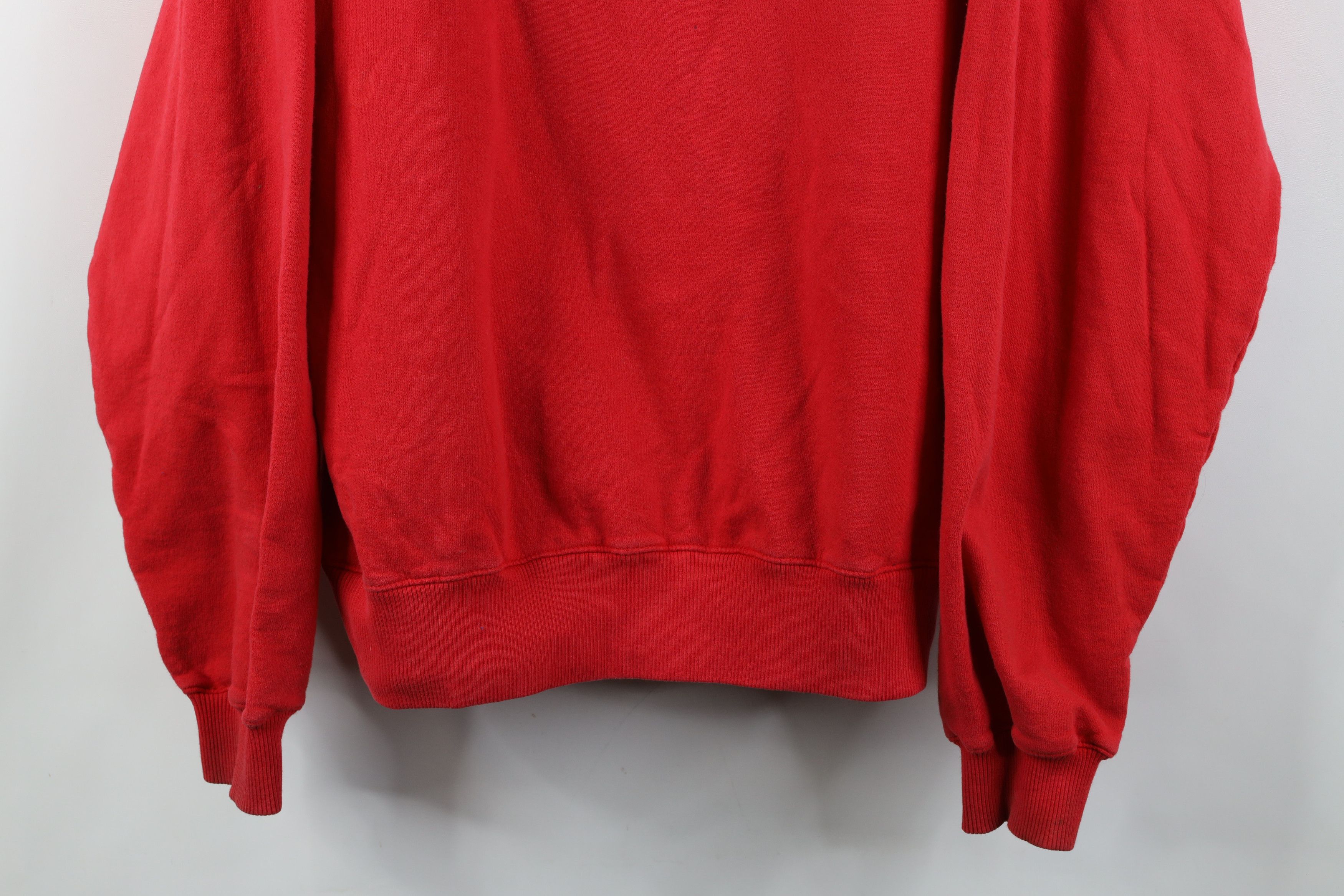 Champion Vintage 90s Y2K Champion Distressed Crewneck Sweatshirt Red Size US M / EU 48-50 / 2 - 3 Thumbnail