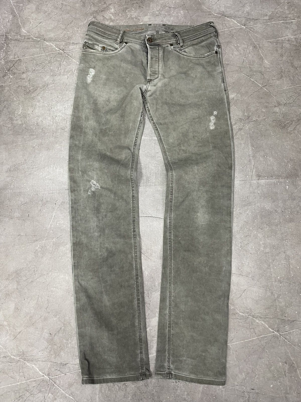 Diesel Diesel Vintage Distressed Washed Grey boris bijan style Size US 33 - 1 Thumbnail