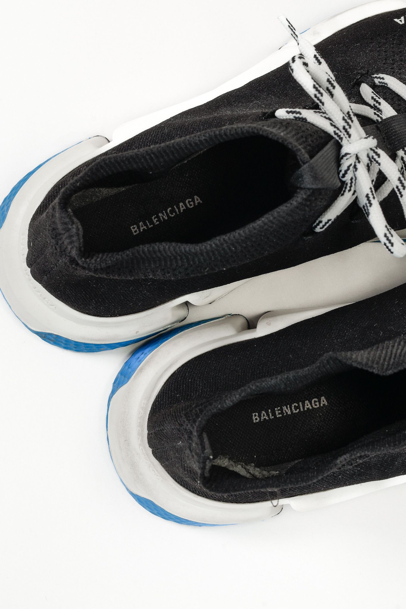 Balenciaga Balenciaga Speed Black Knit Lace-Up High-Top Sneakers Size US 10 / EU 43 - 11 Thumbnail