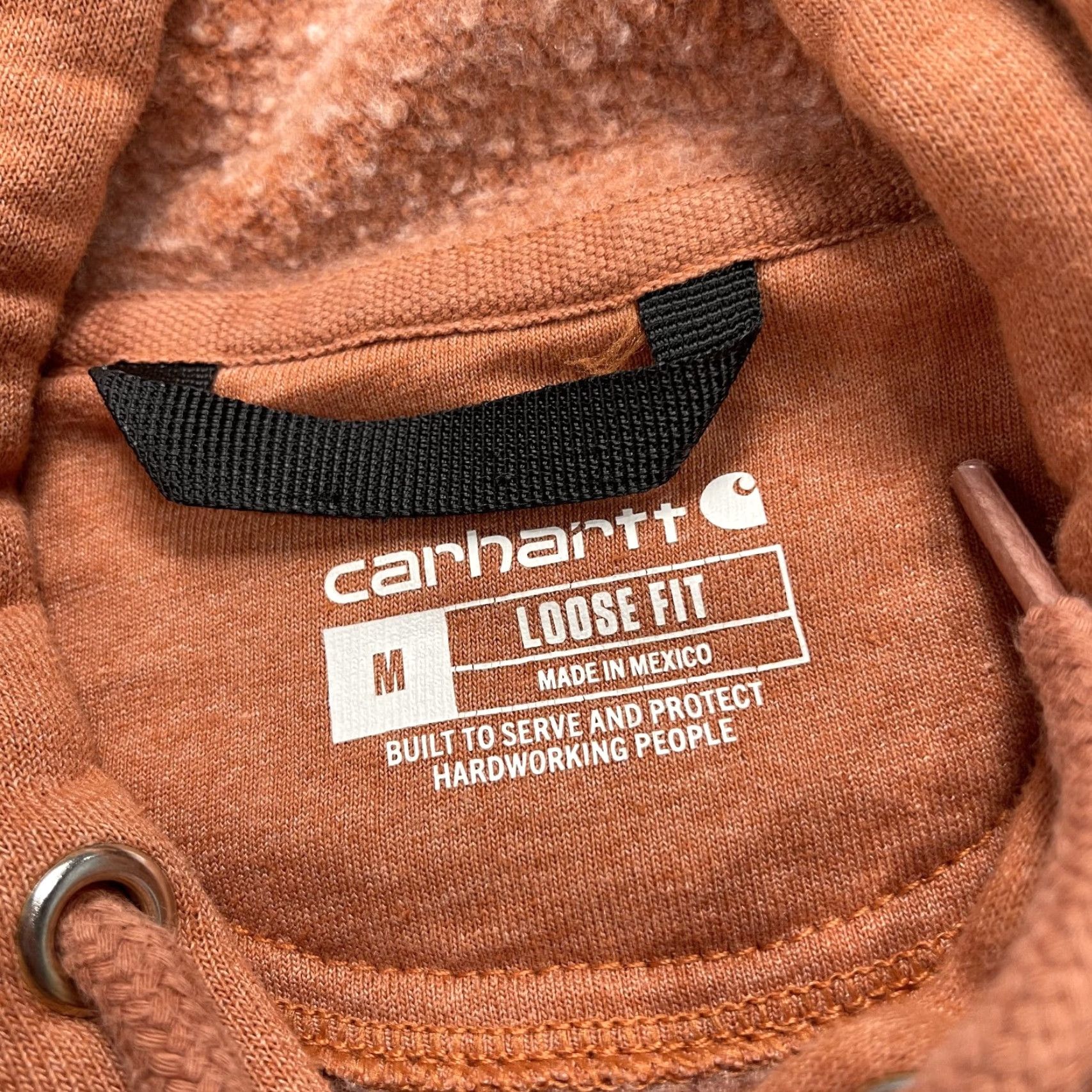 Carhartt Carhartt Hoodie Mens M Orange Regular Fit Logo Pullover Hooded Knit Sweatshirt Size US M / EU 48-50 / 2 - 4 Thumbnail