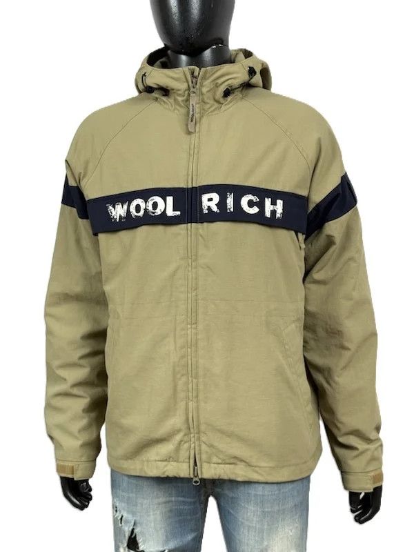 Woolrich Woolen Mills Woolrich Giubbotto Caldo Beige/Blu Taglia L Size US L / EU 52-54 / 3 - 5 Thumbnail