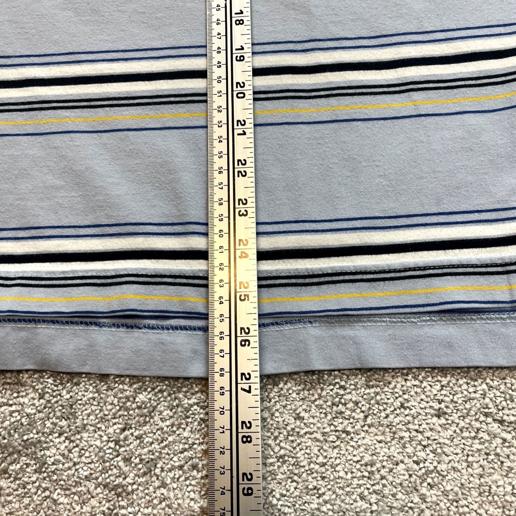 Vintage Aéropostale Polo Shirt Mens Large Light Blue Striped Golf Preppy Cotton Shirt Short Sleeve Polo/Navy Blue Mens Regular Fit Size US L / EU 52-54 / 3 - 6 Thumbnail