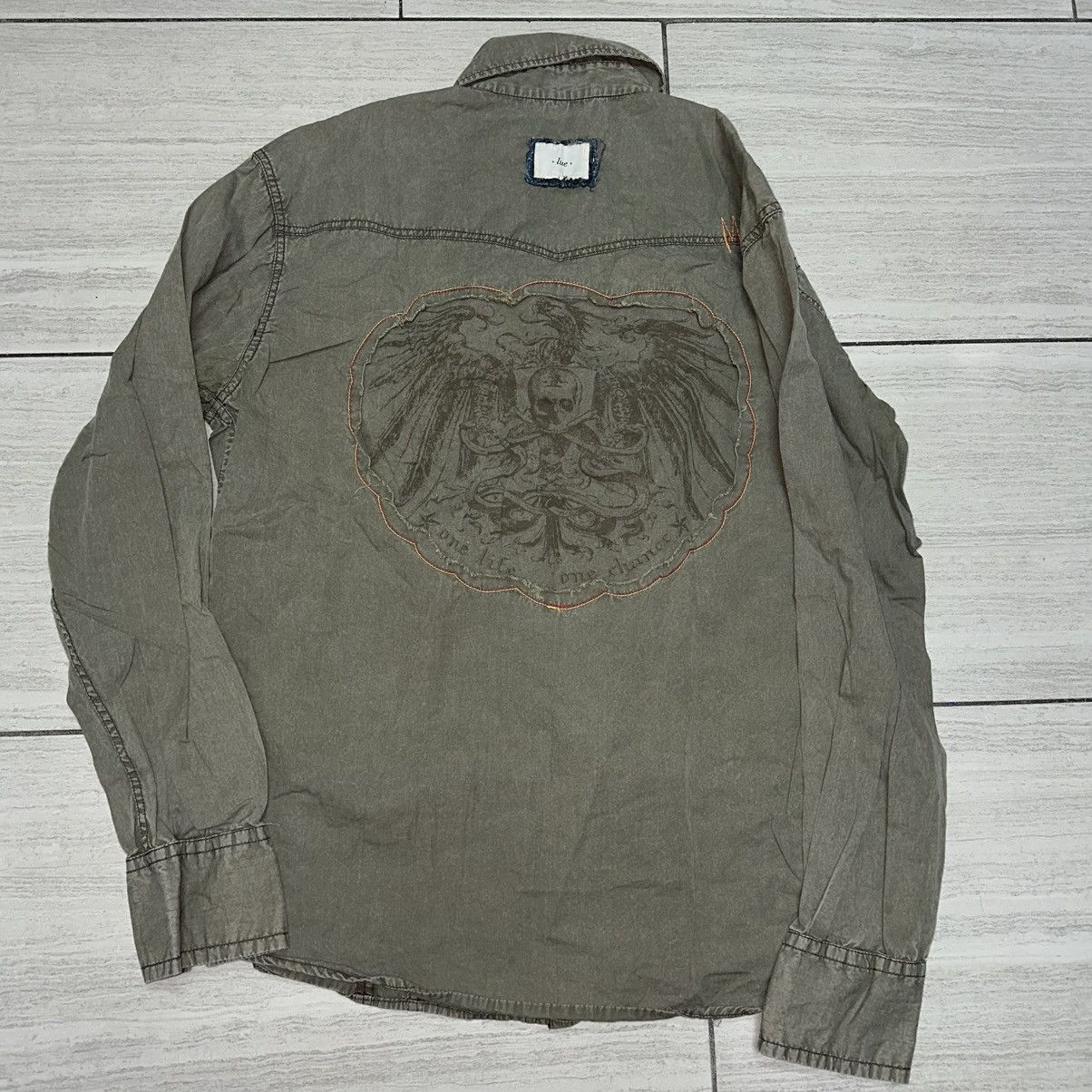 Vintage Vintage Patchwork Custom Fatigues LUE Snap Button Shirt Size US XL / EU 56 / 4 - 5 Thumbnail