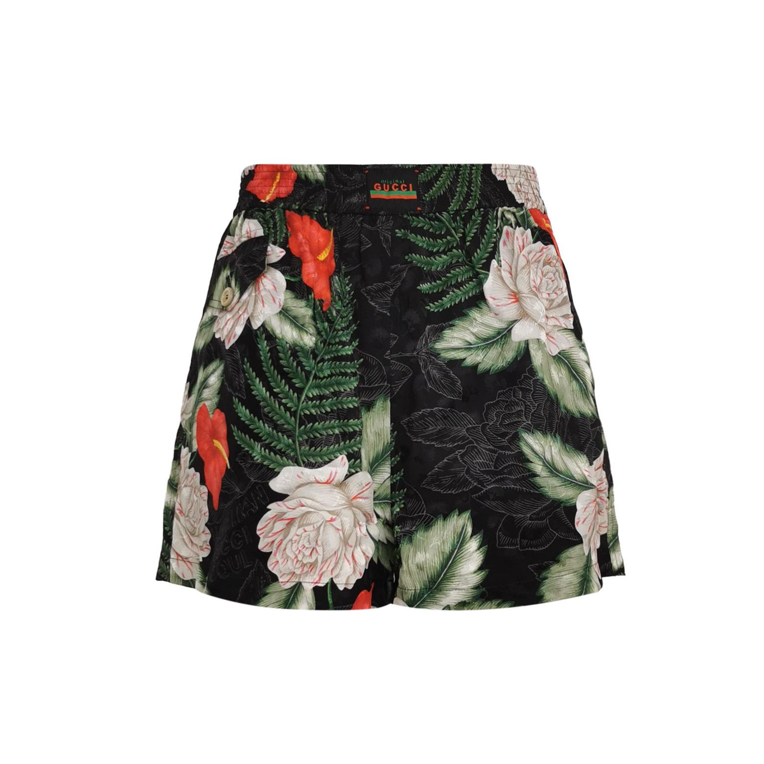 Gucci Gucci Floral Silk Shorts Size 38 Size 26" / US 2 / IT 38 - 1 Thumbnail