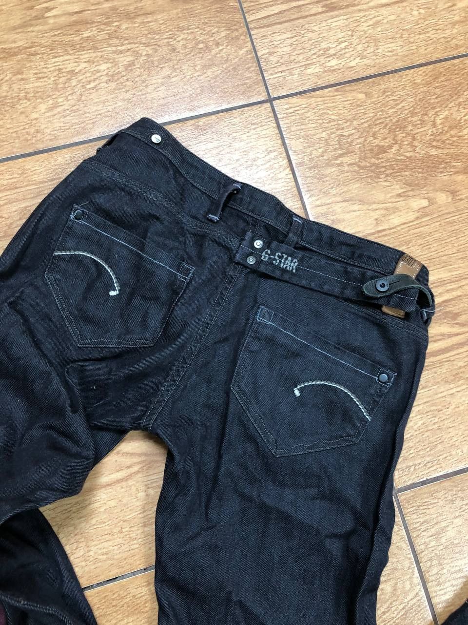 G-Star × Japanese Brand Crazy Crash Dirty Baggy Faded Jean Japan Avant Garde Style Size US 28 / EU 44 - 2 Thumbnail