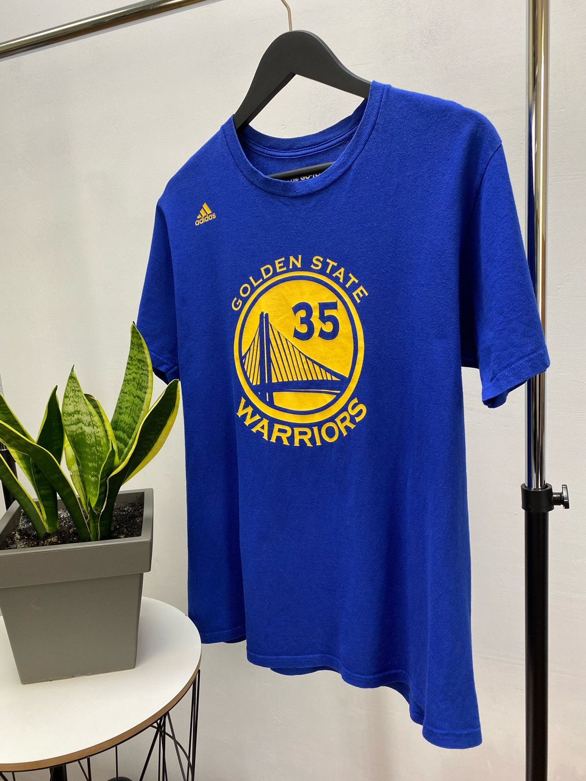 Adidas × NBA Adidas Golden State Warriors #35 Kevin Durant T Shirt Size US L / EU 52-54 / 3 - 3 Thumbnail
