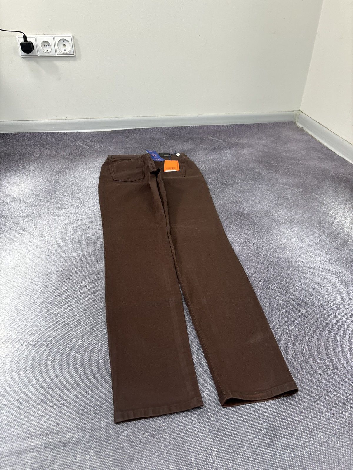 Trussardi Trussardi Women’s NWT Satin Brown Luxury Skinny Pants Jeans Size 25" / US 0 / IT 36 - 15 Thumbnail
