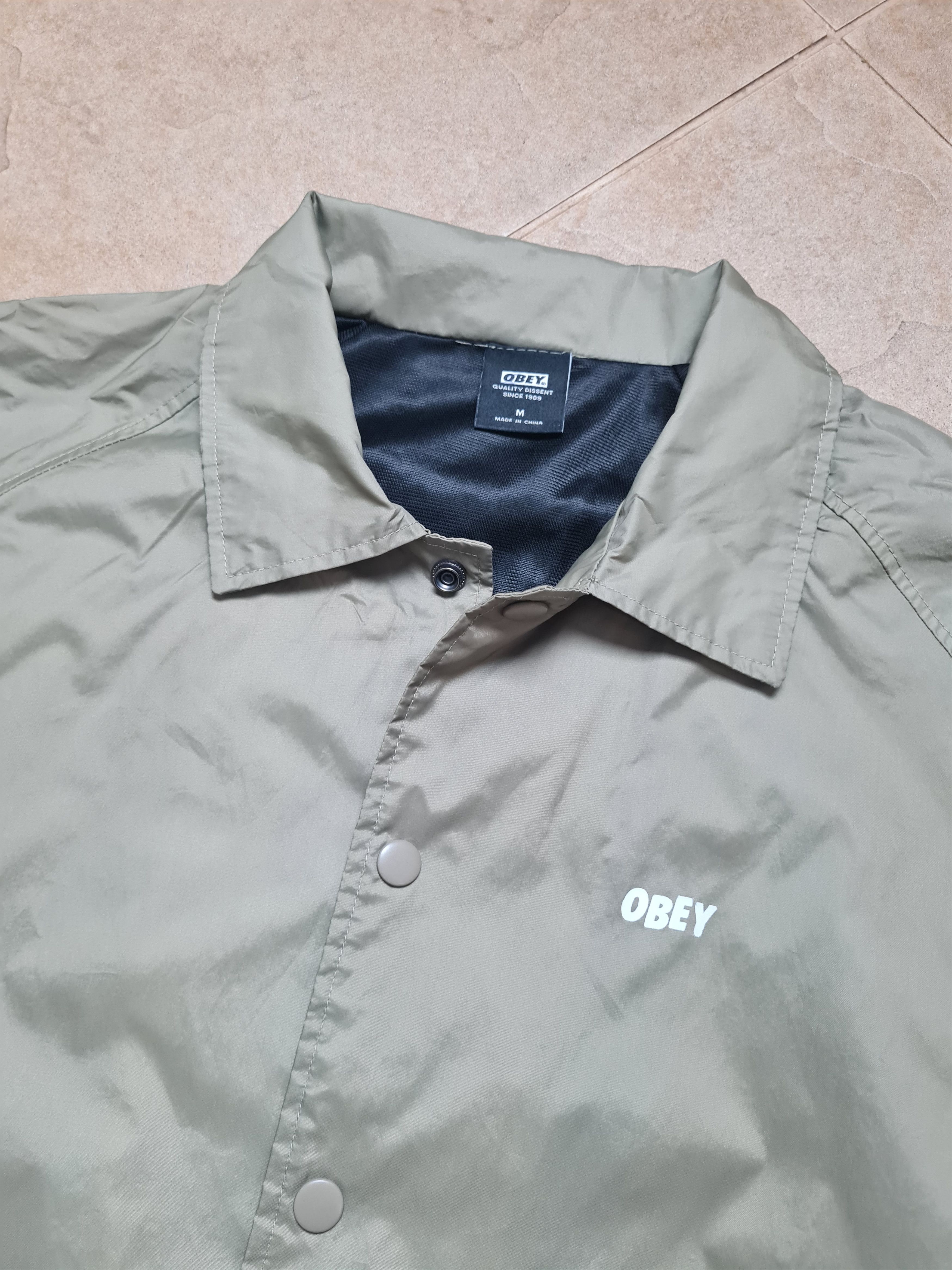 Obey Mens Jacket Rare Obey Coach Jacket Windbreaker Size M Size US M / EU 48-50 / 2 - 16 Thumbnail
