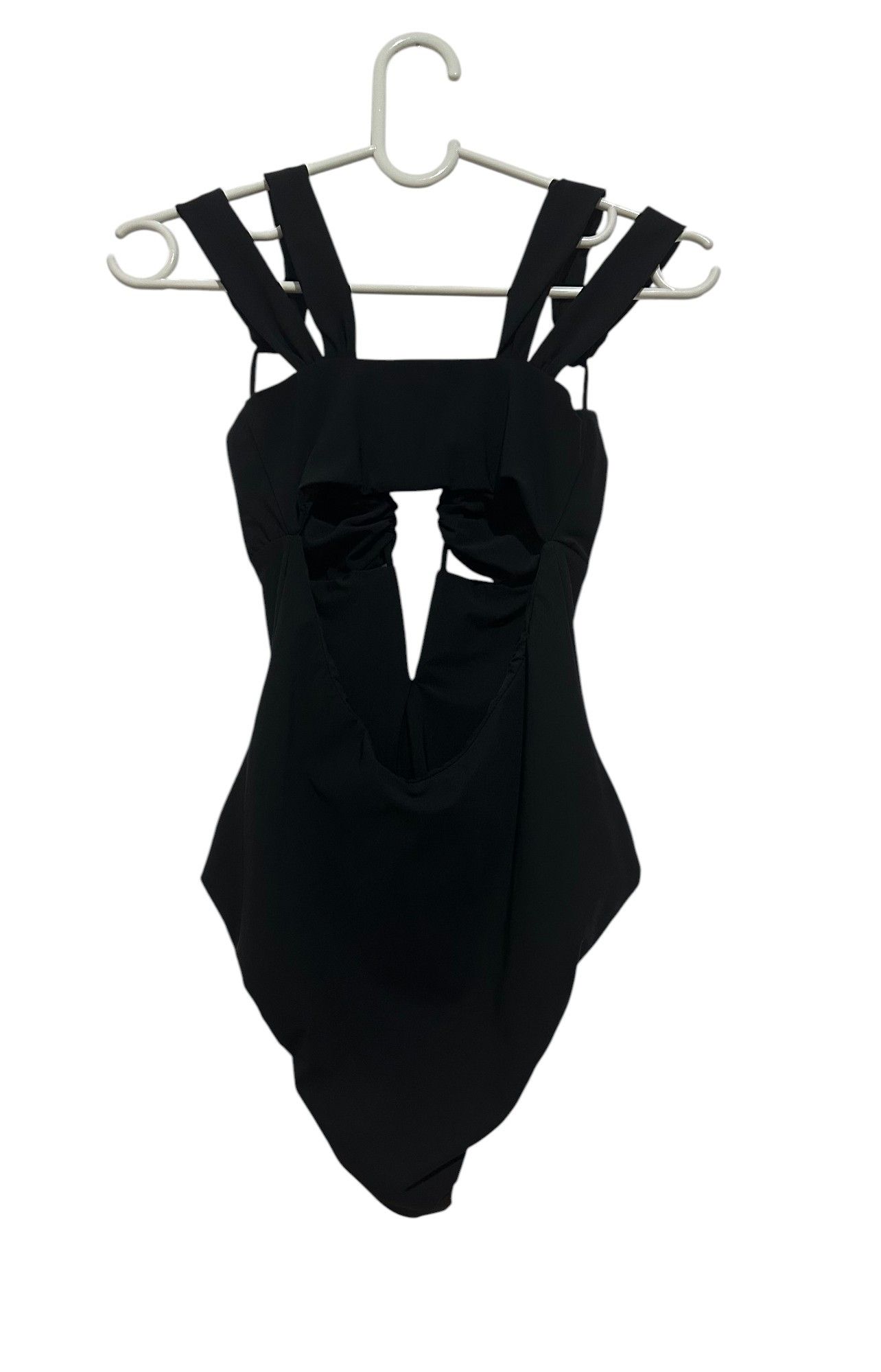 Nensi Dojaka Black Gathered Bra One Piece Swimsuit Size S / US 4 / IT 40 - 6 Thumbnail