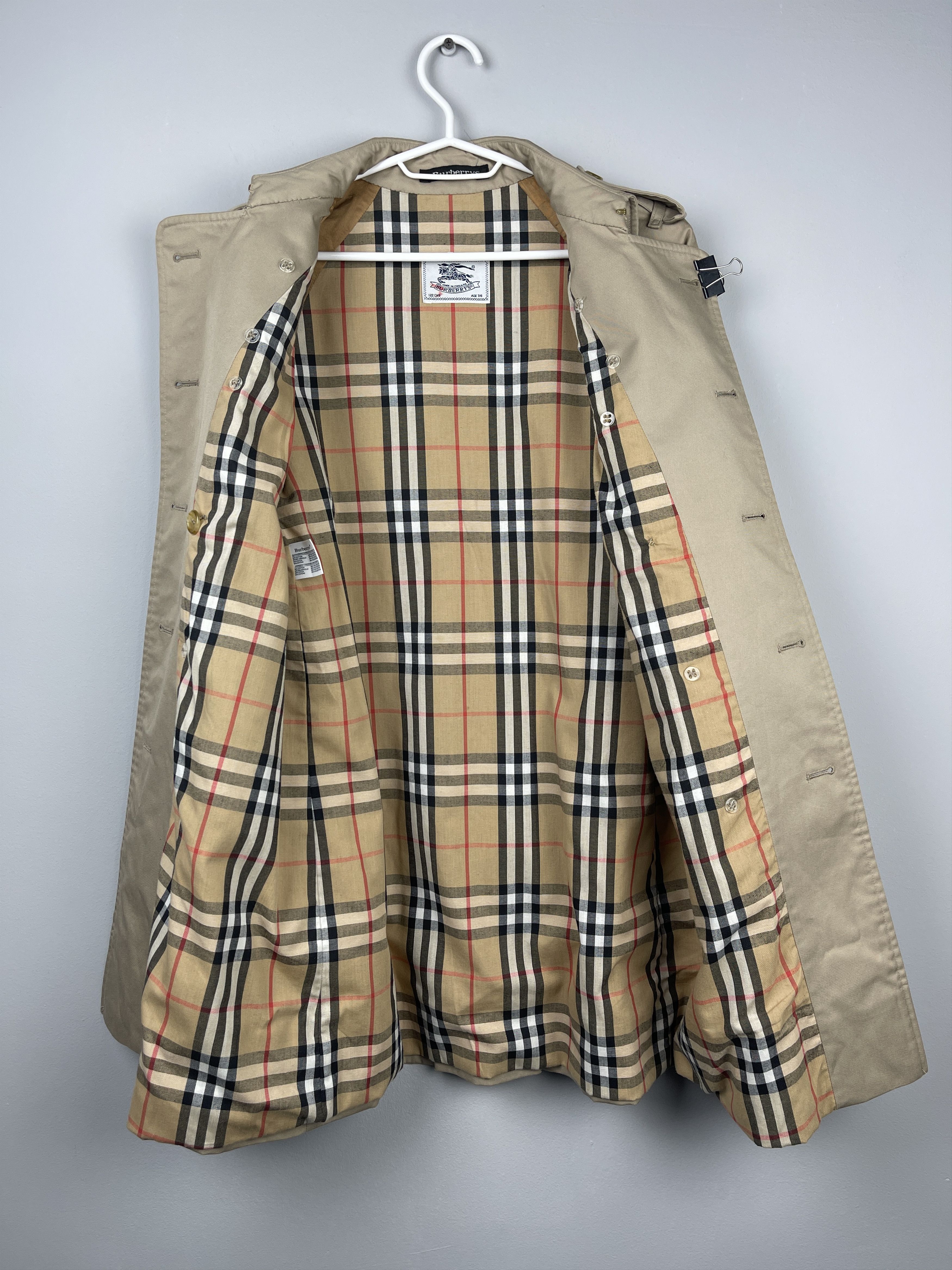 Burberry Burberrys Trench Coat Kids 7-8 Years Size US XXS / EU 40 - 1 Thumbnail