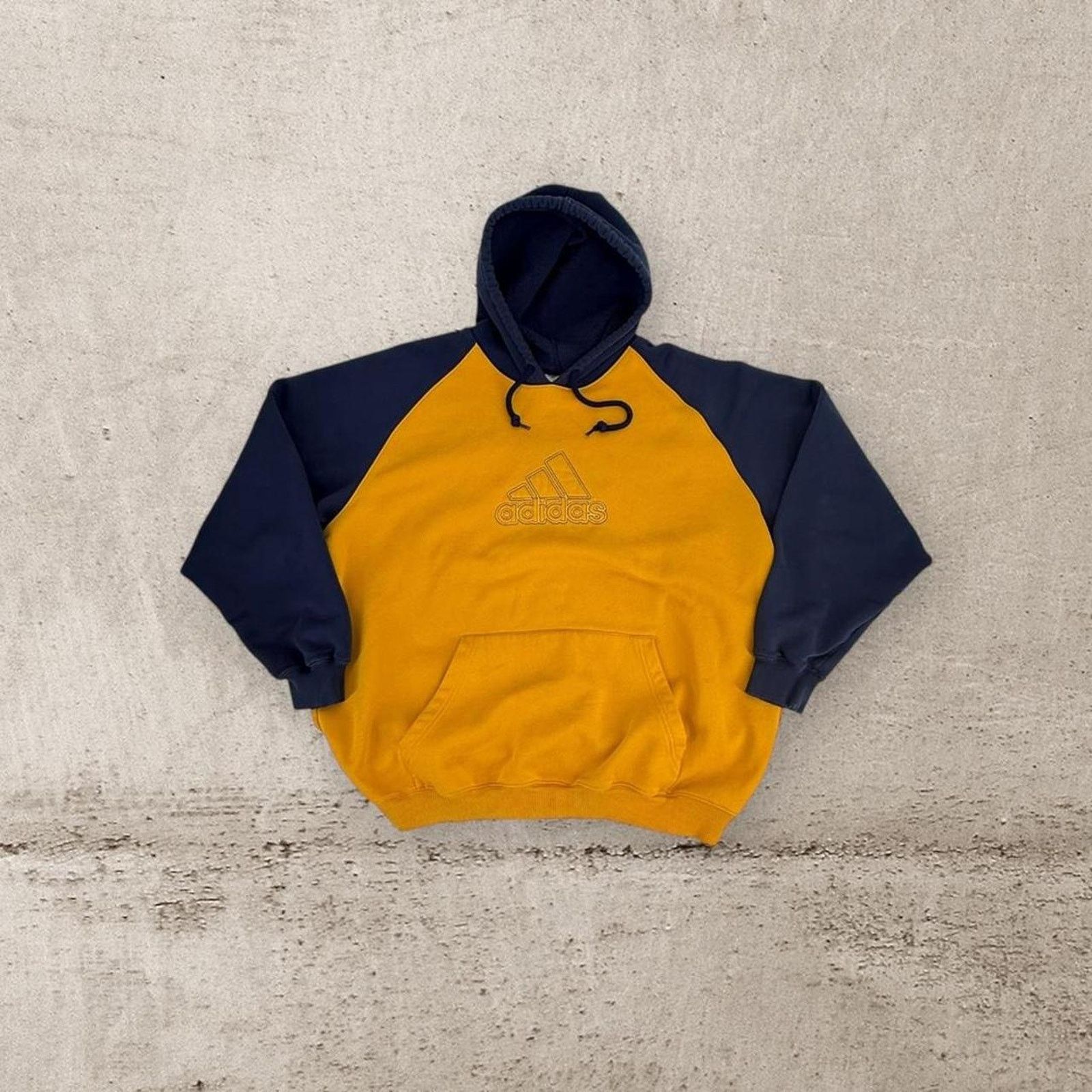 Adidas Baggy y2k adidas bloke two tone hoodie Size US XL / EU 56 / 4 - 2 Thumbnail