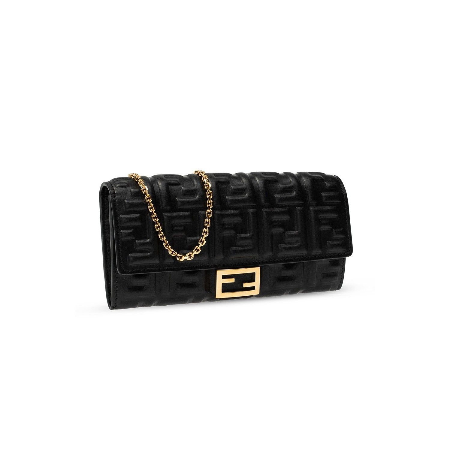 Fendi FENDI Black FF Chain Wallet Bag New & Authentic Size ONE SIZE - 3 Thumbnail