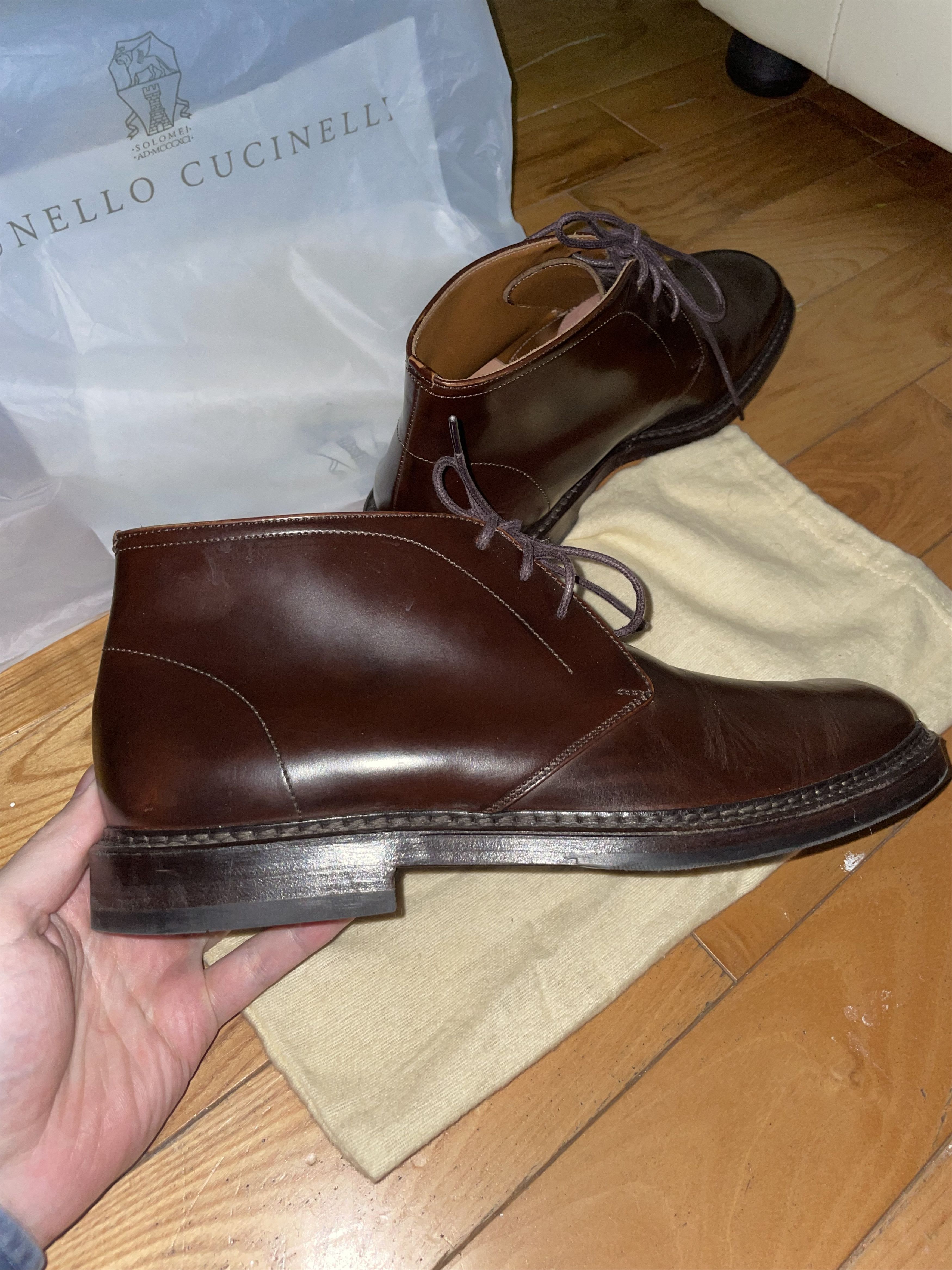 Brunello Cucinelli Brunello Cucinelli Shell cordovan Chukka boots Size US 8.5 / EU 41-42 - 9 Thumbnail