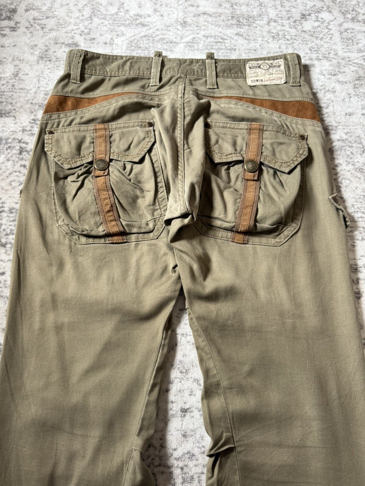 Edwin Edwin XV Bush Pocket Spiral Leg Linen Cargo Pants Size US 32 / EU 48 - 11 Thumbnail