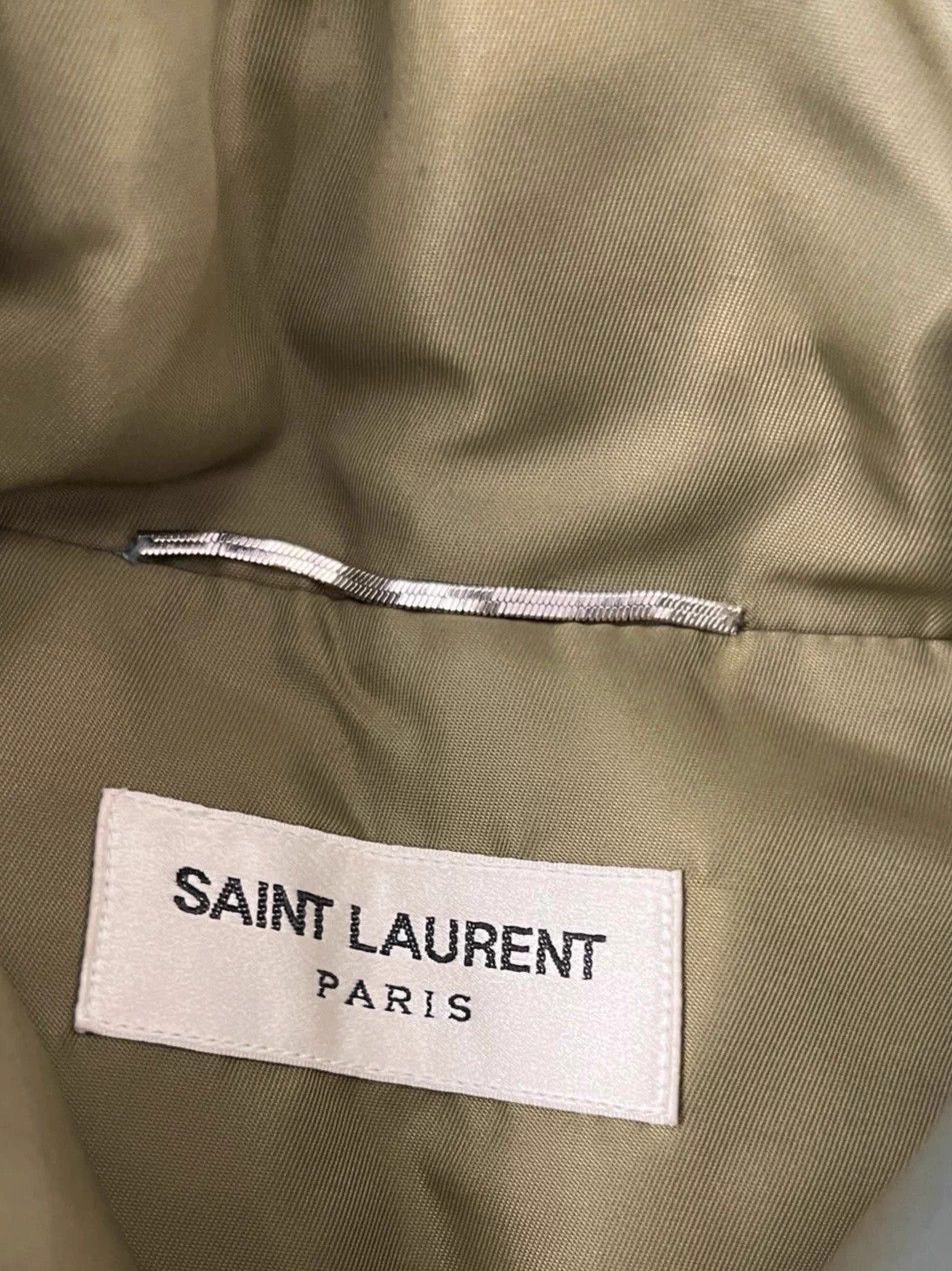Saint Laurent Paris Saint Laurent SLP Green Epaulette Zipper Down Jacket 50 Size US M / EU 48-50 / 2 - 4 Thumbnail