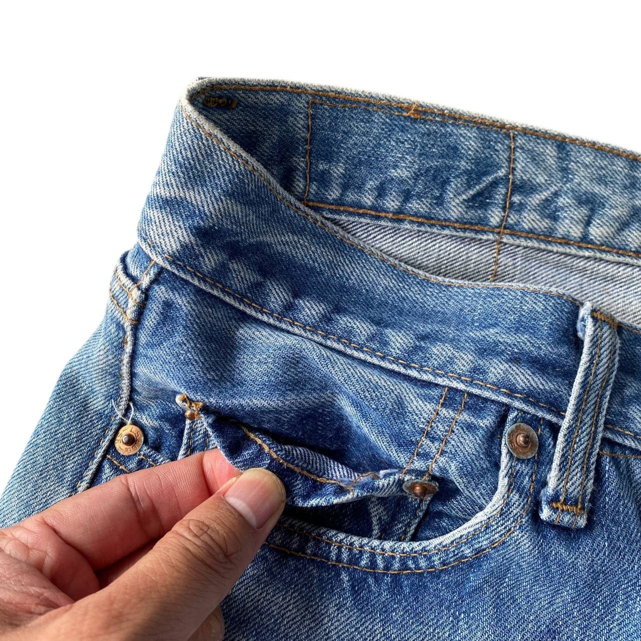 Levi's Vintage Clothing Rare 1970s Levi’s 501 Redline Selvedge FRAYED Hem Button 6 Size US 28 / EU 44 - 14 Thumbnail