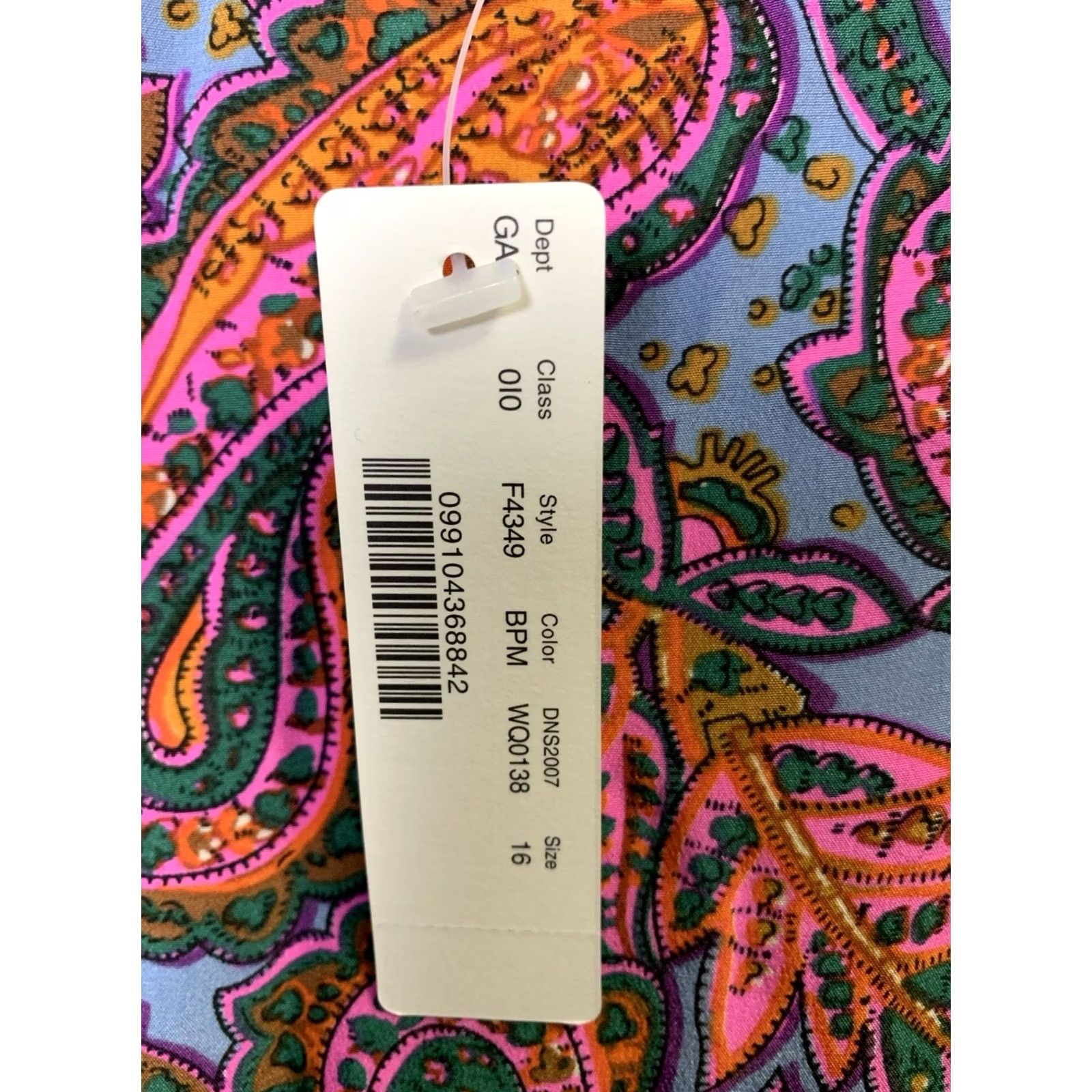 J.Crew J.CREW Shift Dress 16 100% Silk Paisley Ruffle Sleeve Knee Length Multicolor Cap Sleeve Zip Dress Womens 16 Size XXL / US 16-18 / IT 52-54 - 3 Thumbnail