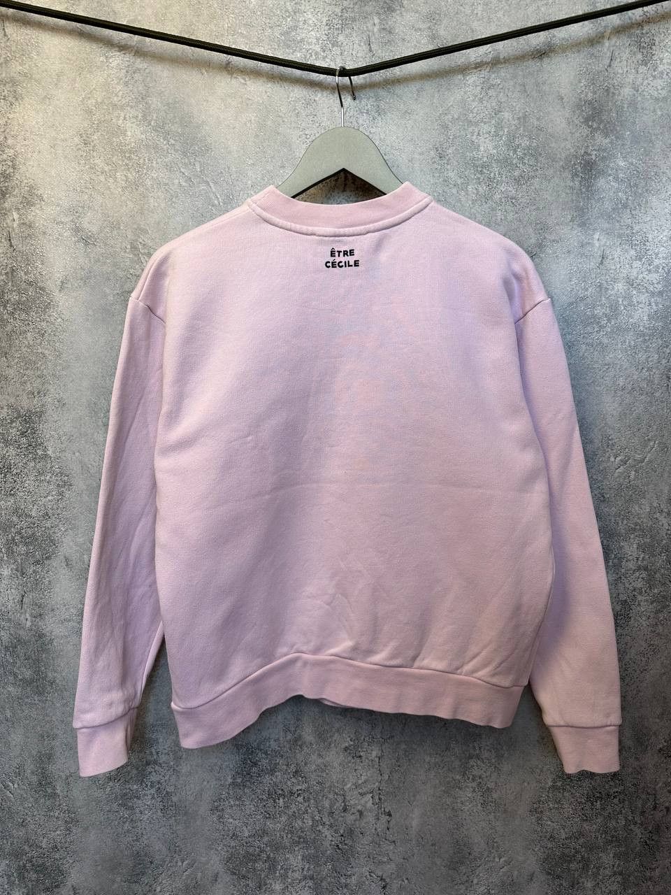Japanese Brand Etre Cecile "Deja Dude" Sweatshirt Crew Neck Jumper Pink LS Size S / US 4 / IT 40 - 3 Thumbnail