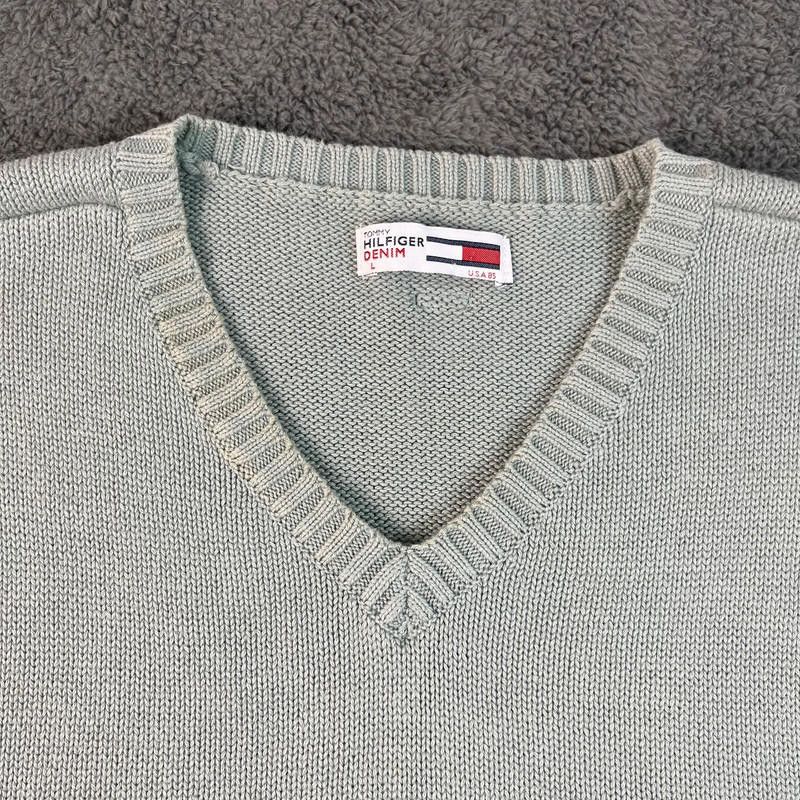 Tommy Hilfiger Tommy Hilfiger Knitted Vest Top L Turquoise/Mint Size US L / EU 52-54 / 3 - 2 Thumbnail
