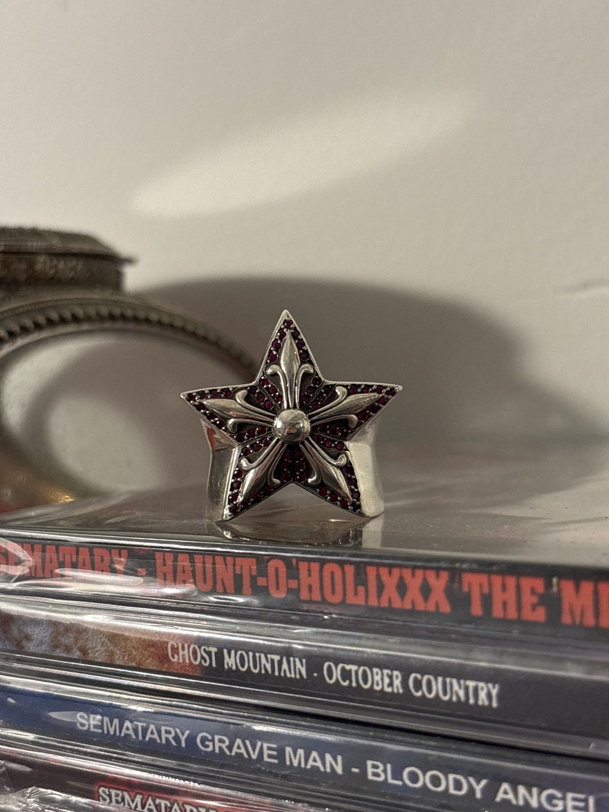 Chrome Hearts Chrome Hearts ruby pave star ring Size ONE SIZE - 18 Thumbnail