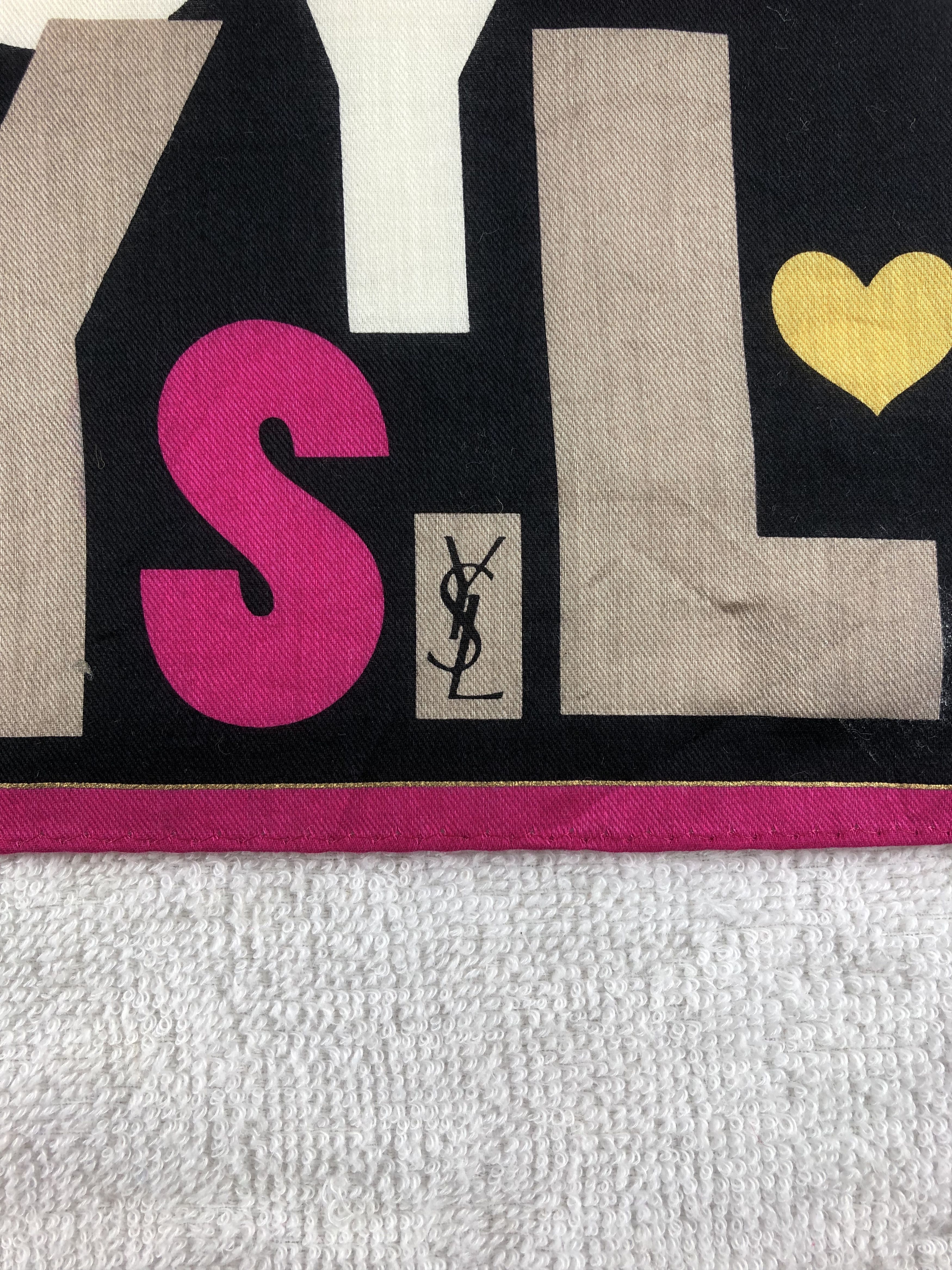 Yves Saint Laurent Yves Saint Laurent Handkerchief / Bandana / Neckerchief Size ONE SIZE - 5 Thumbnail