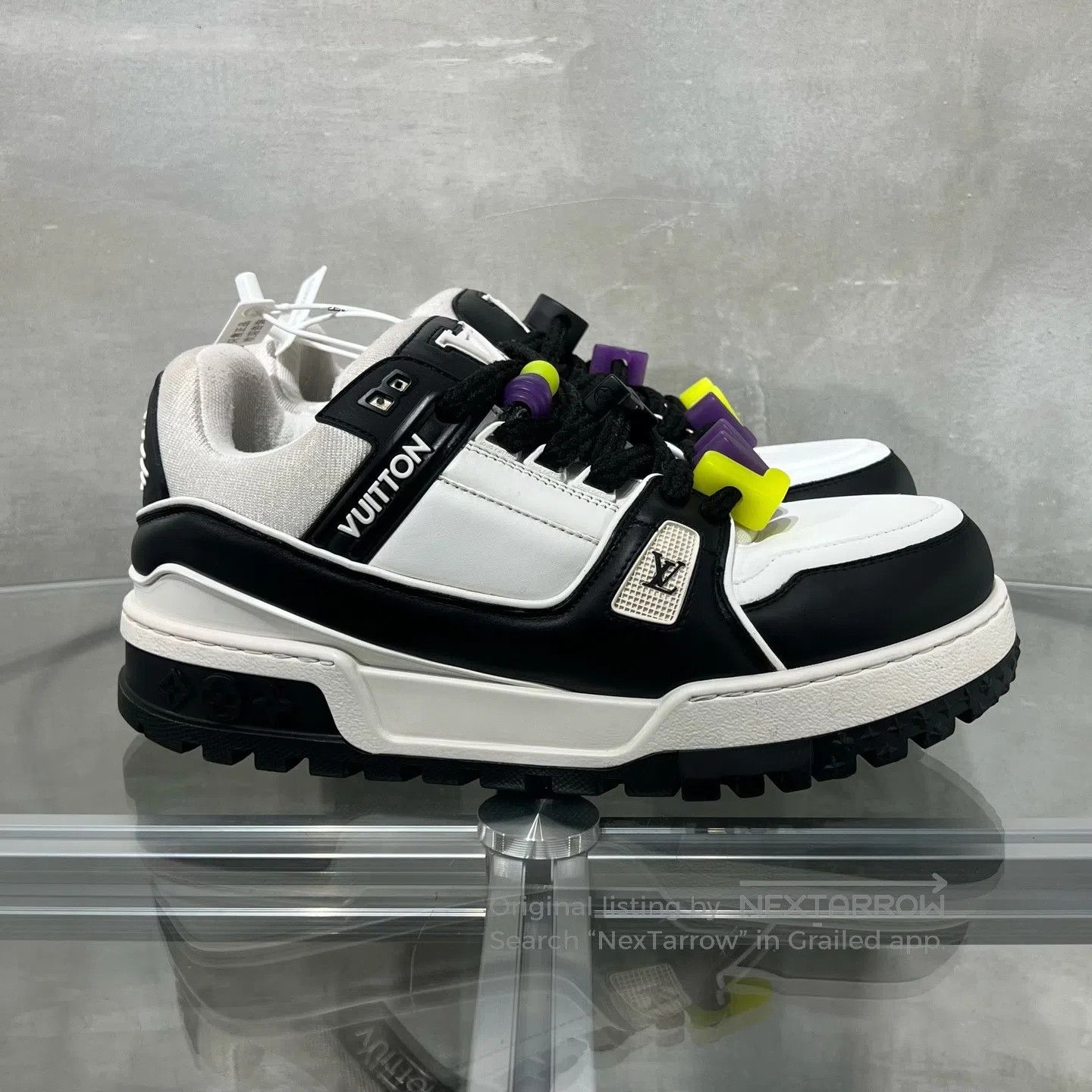 Louis Vuitton Louis Vuitton Trainer: Black-and-white chubby guy shoes Size US 9 / EU 42 - 4 Thumbnail