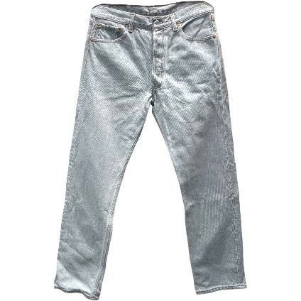 Size 34 Vintage Levis 501 Denim Jeans Grey USA
