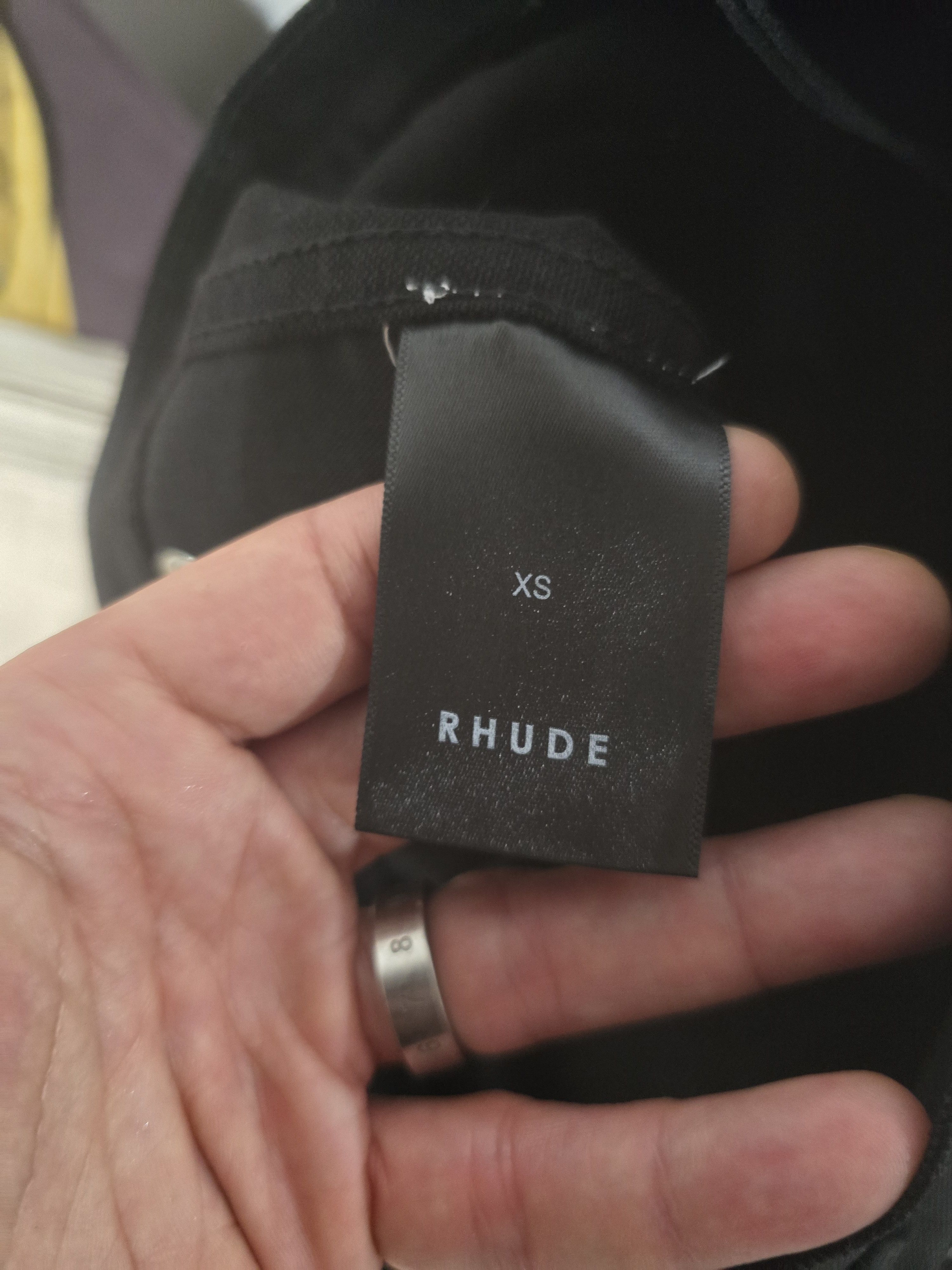 Rhude Reza "Double Knee" Jeans: Oil Stained Size US 28 / EU 44 - 6 Thumbnail