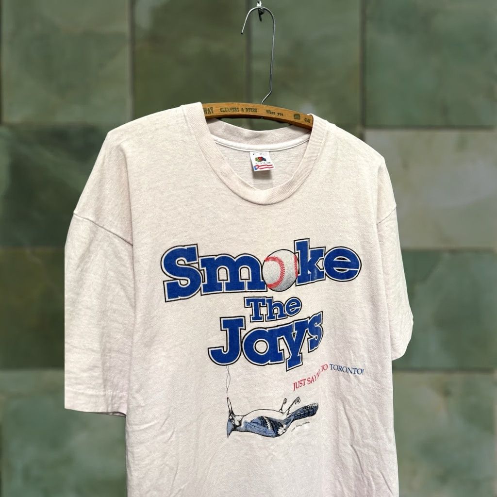 Fruit Of The Loom VINTAGE Fruit of the Loom White Tee Shirt 90s Baseball Size XL Mens Size US XL / EU 56 / 4 - 1 Thumbnail