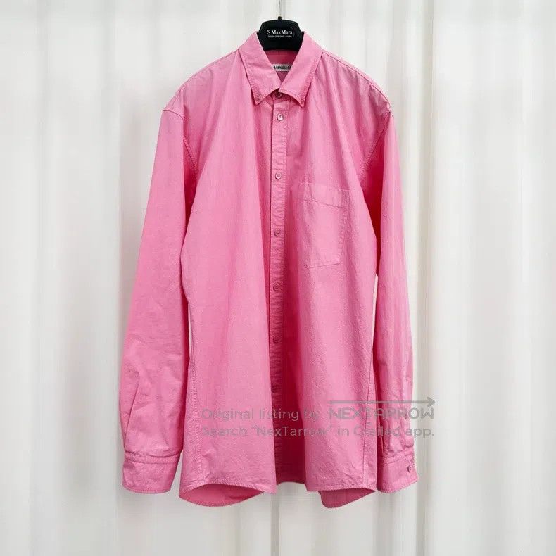 Balenciaga Balenciaga Pink Back Letter Printed Shirt Size XS / US 0-2 / IT 36-38 - 1 Thumbnail