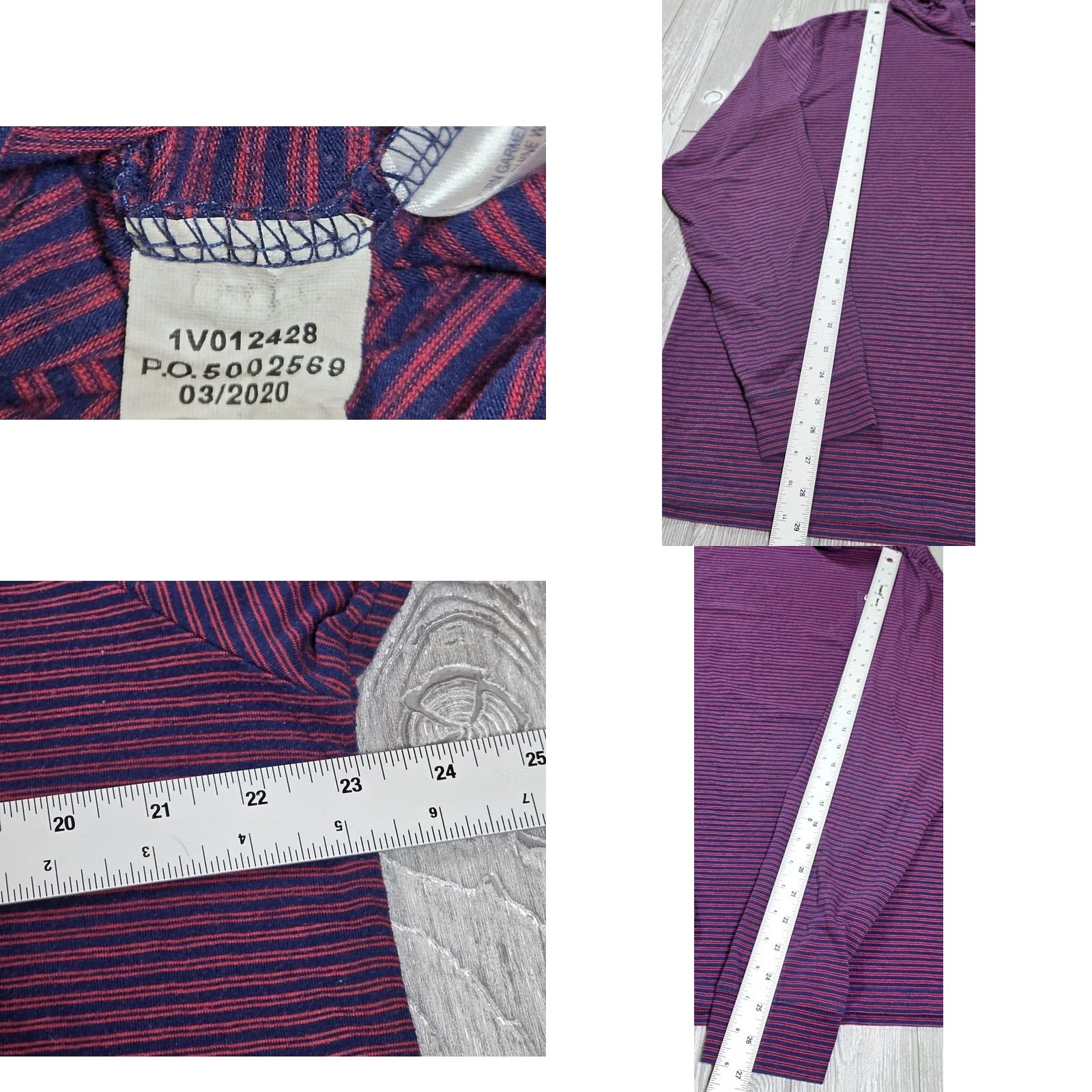 Vineyard Vines Vineyard Vines Edgartown Striped Hooded Tshirt Pink Blue Long Sleeve Men L Shirt Hoodie Pullover Logo Embroidered Knit Cotton Casual Preppy Baggy Size US L / EU 52-54 / 3 - 8 Thumbnail