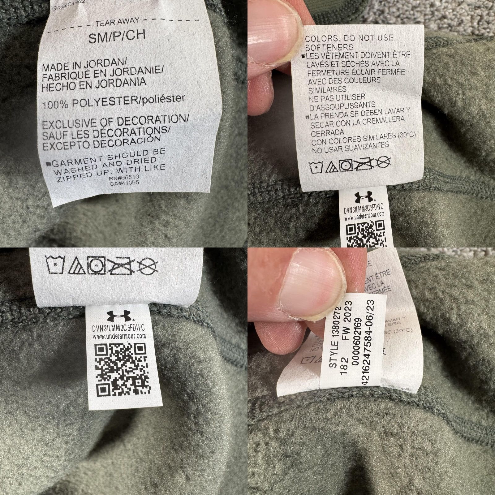 Under Armour Under Armour Vest Mens Small Green Heather Full Zip Sweater Fleece Chest Pocket Size US S / EU 44-46 / 1 - 8 Thumbnail