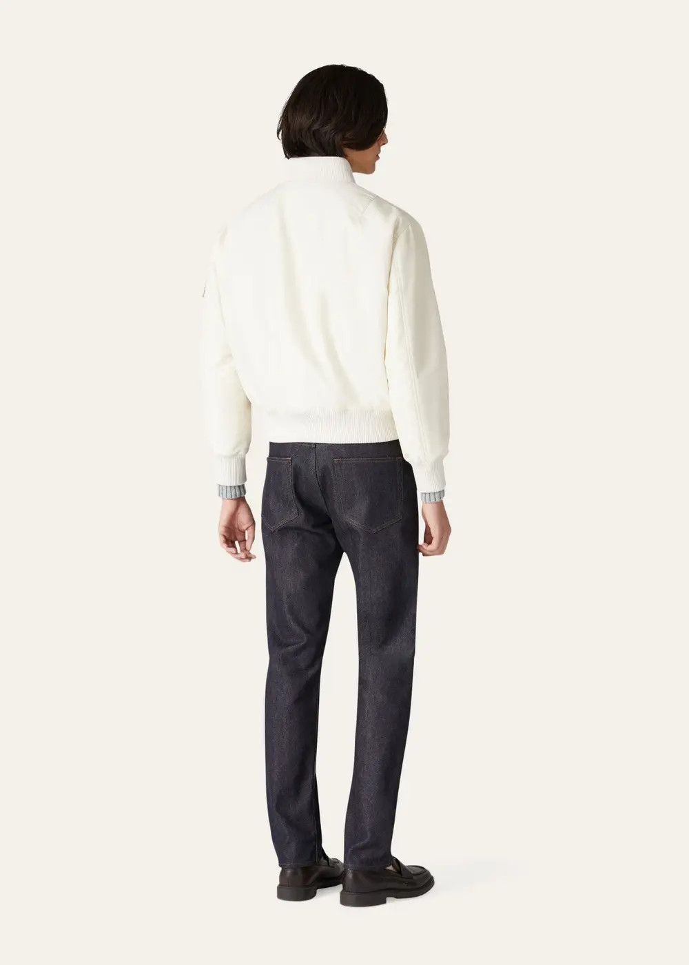 Loro Piana o1srvl11e0326 Roys Nylon Twill Bomber Jacket in White Size US M / EU 48-50 / 2 - 6 Thumbnail